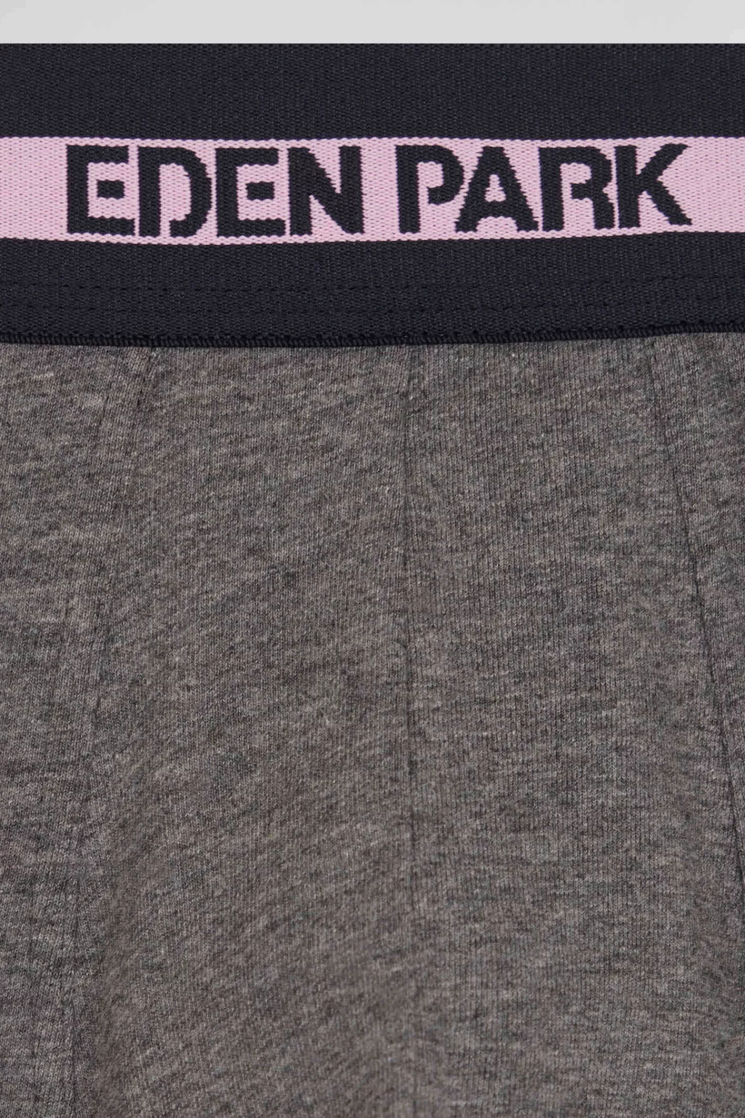 Eden Park Anthracite grey stretch cotton boxers with branded waistband< Underwear