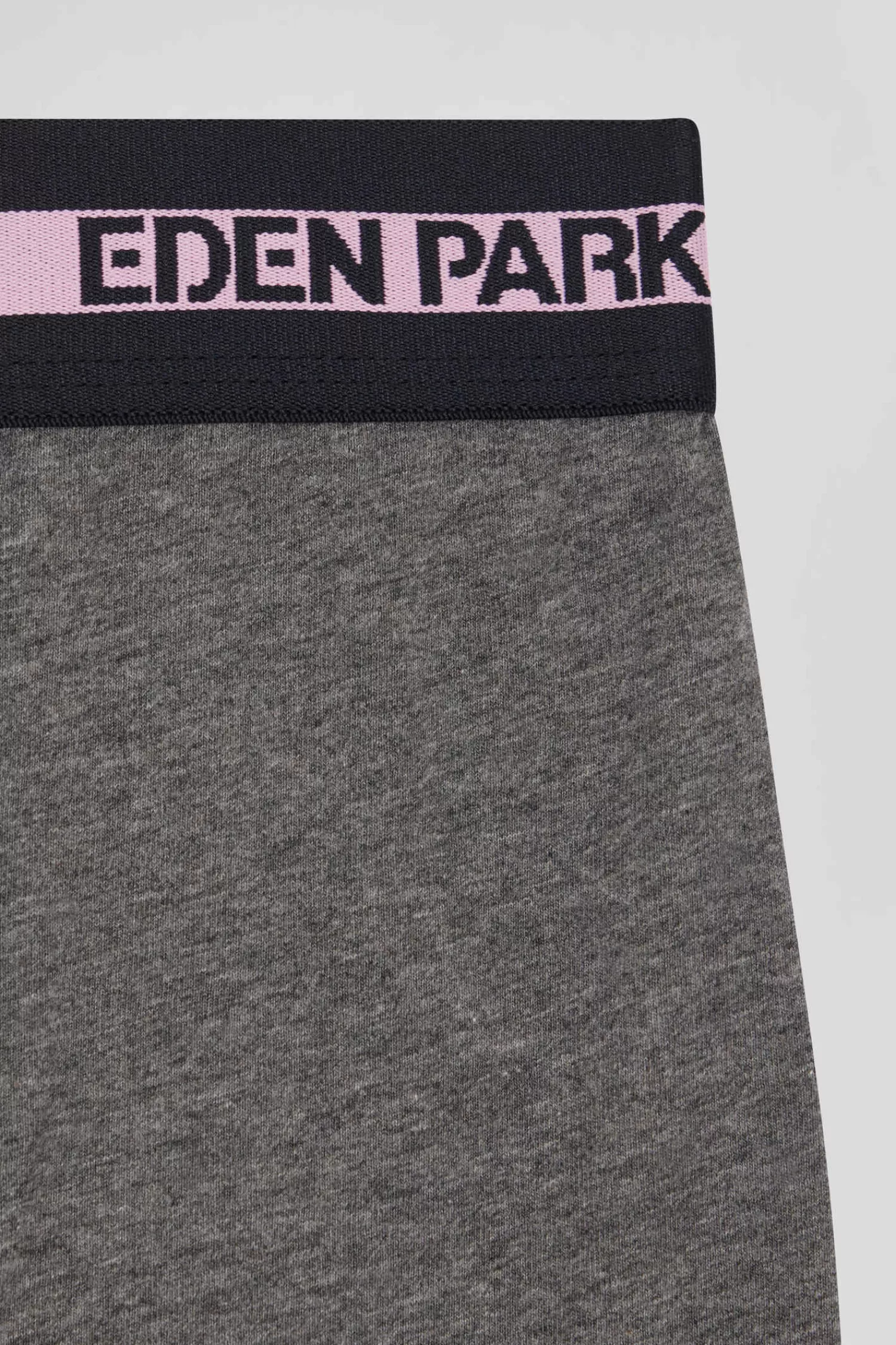 Eden Park Anthracite grey stretch cotton boxers with branded waistband< Underwear