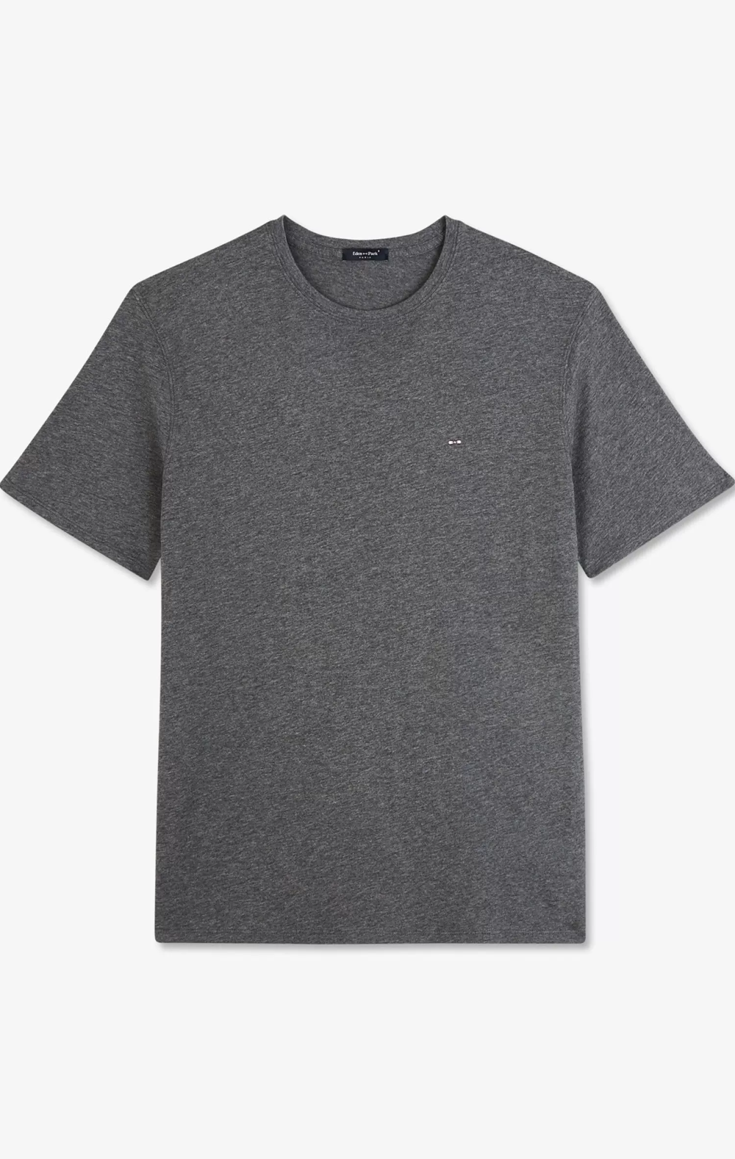 Eden Park Crew neck grey pima cotton t-shirt< T-shirts