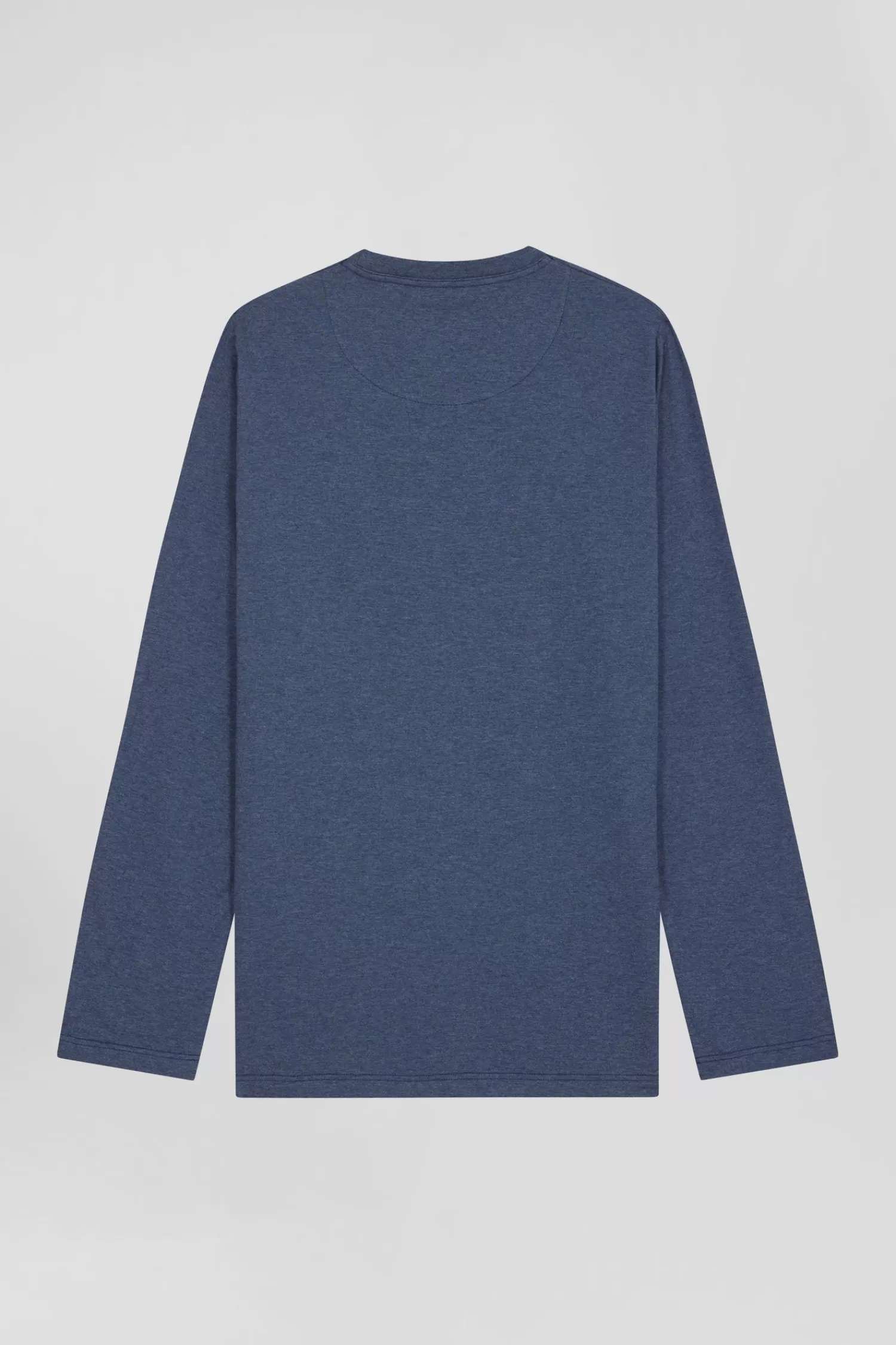 Eden Park Dark blue long cotton pajamas with bow tie micro pattern trousers< Pajamas