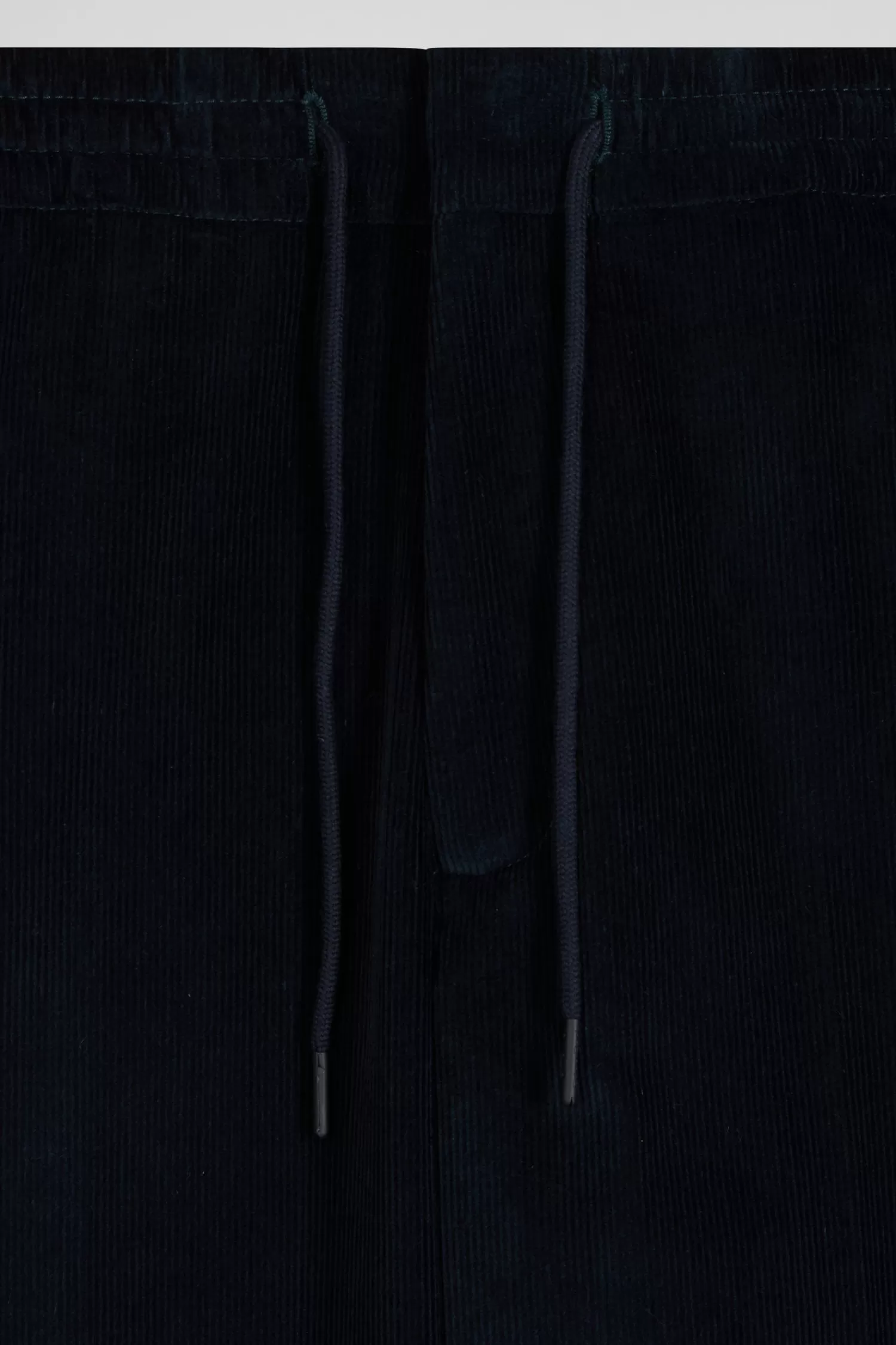 Eden Park Modern navy blue elastic waist corduroy trousers< Pants