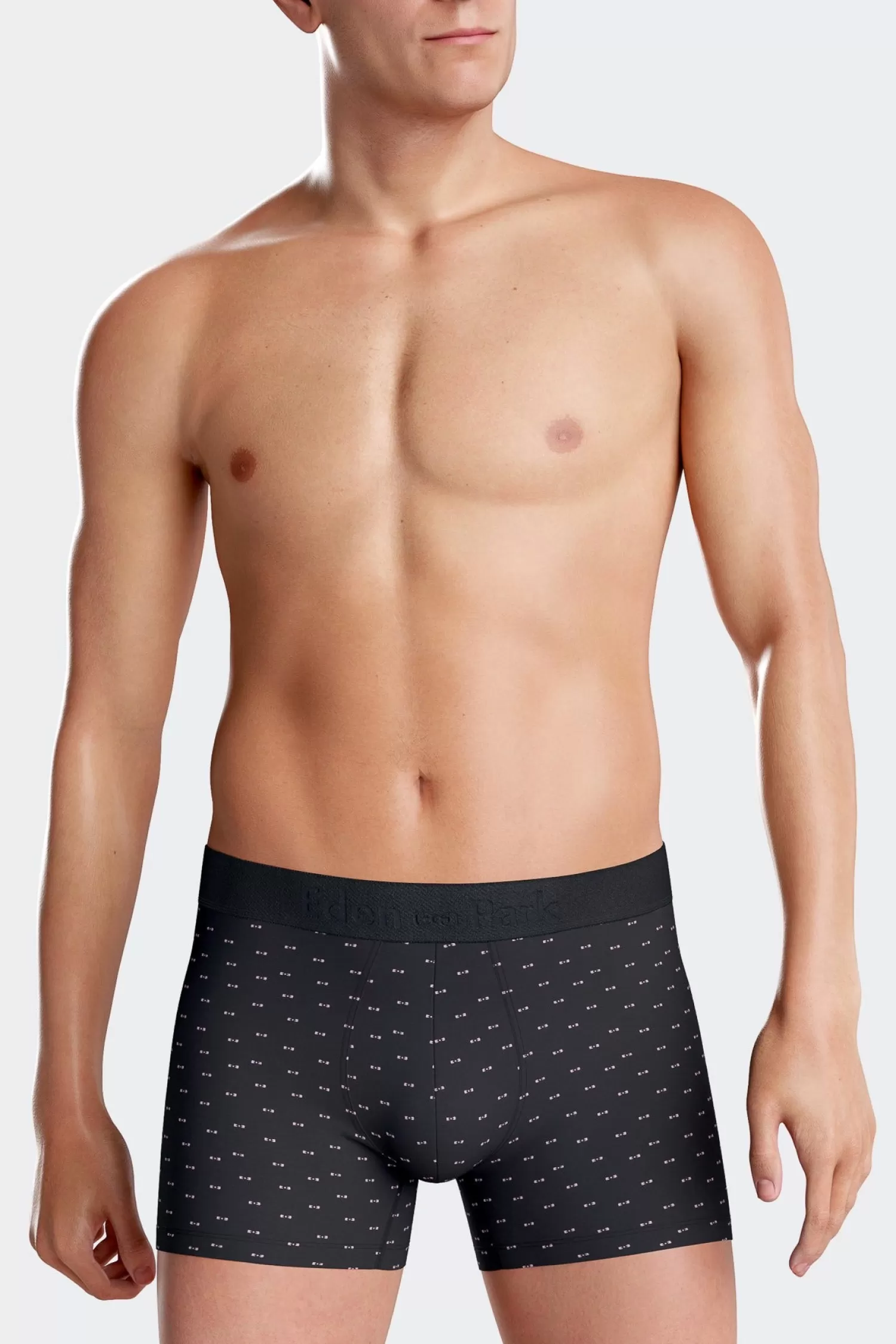 Eden Park Navy blue and pink stretch cotton boxers with micro bow tie pattern< Underwear