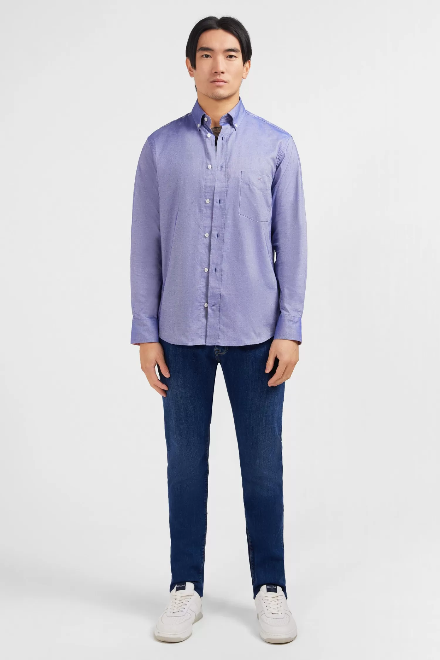 Eden Park Navy blue cotton shirt< Shirts