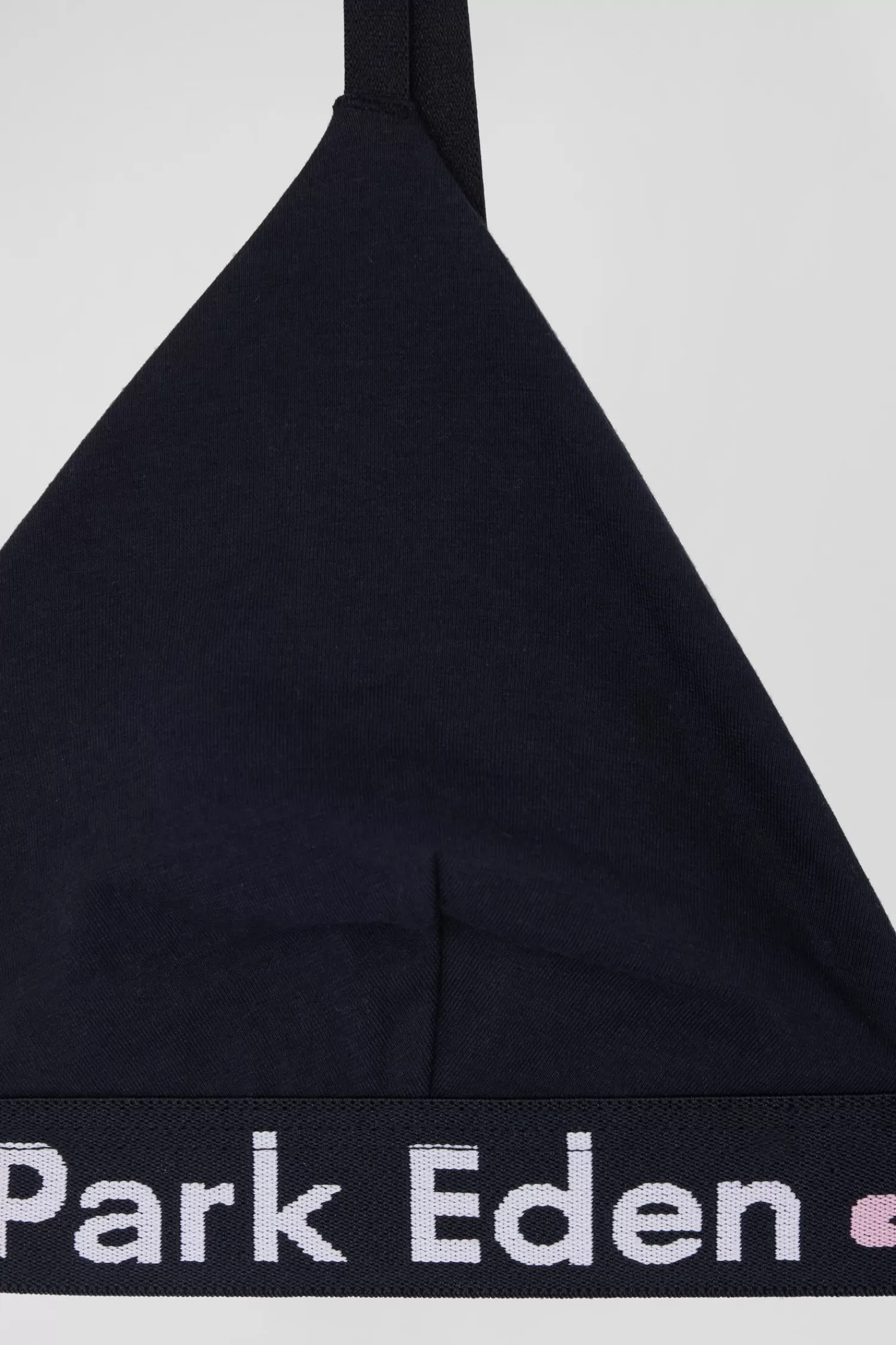 Eden Park Navy blue stretch cotton bra with branded waistband<Women Underwear