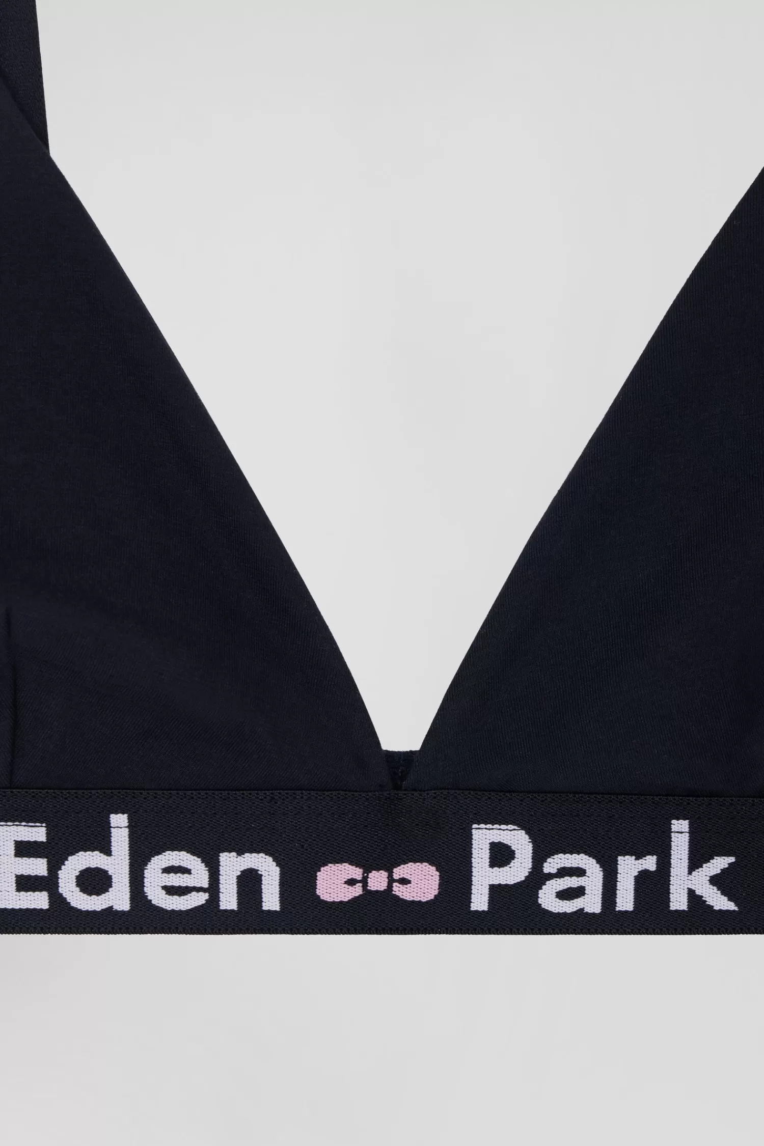 Eden Park Navy blue stretch cotton bra with branded waistband<Women Underwear