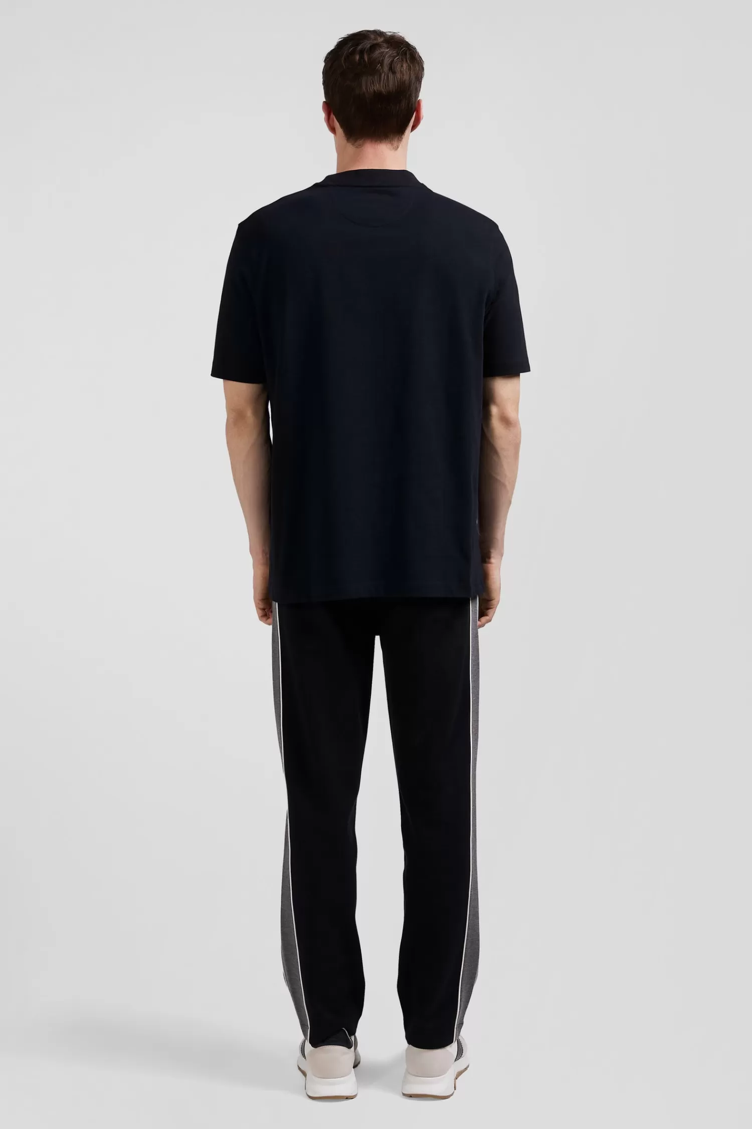 Eden Park Oversize black short-sleeved cotton T-shirt with Rugby print< T-shirts