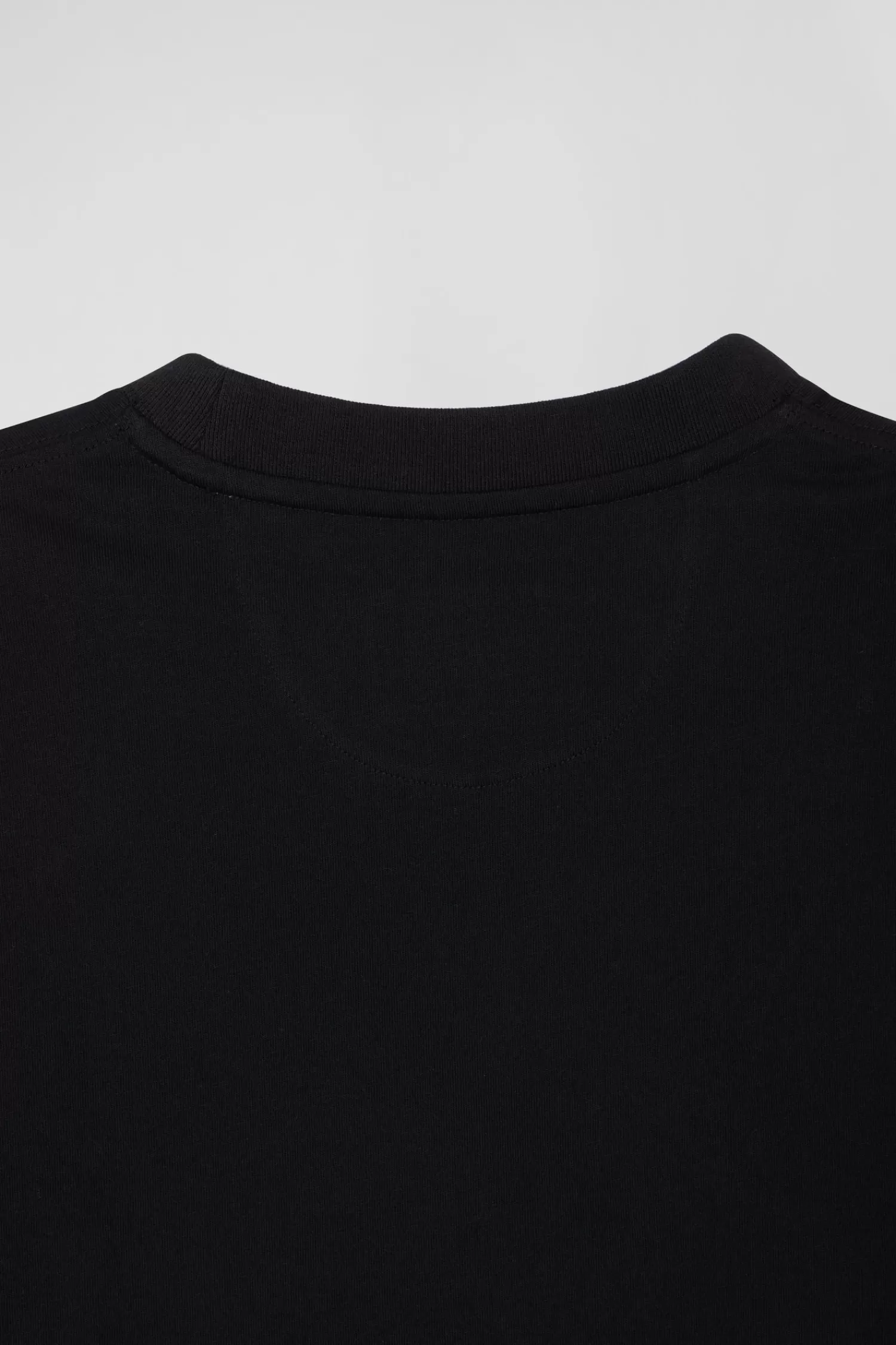 Eden Park Oversize black short-sleeved cotton T-shirt with Rugby print< T-shirts