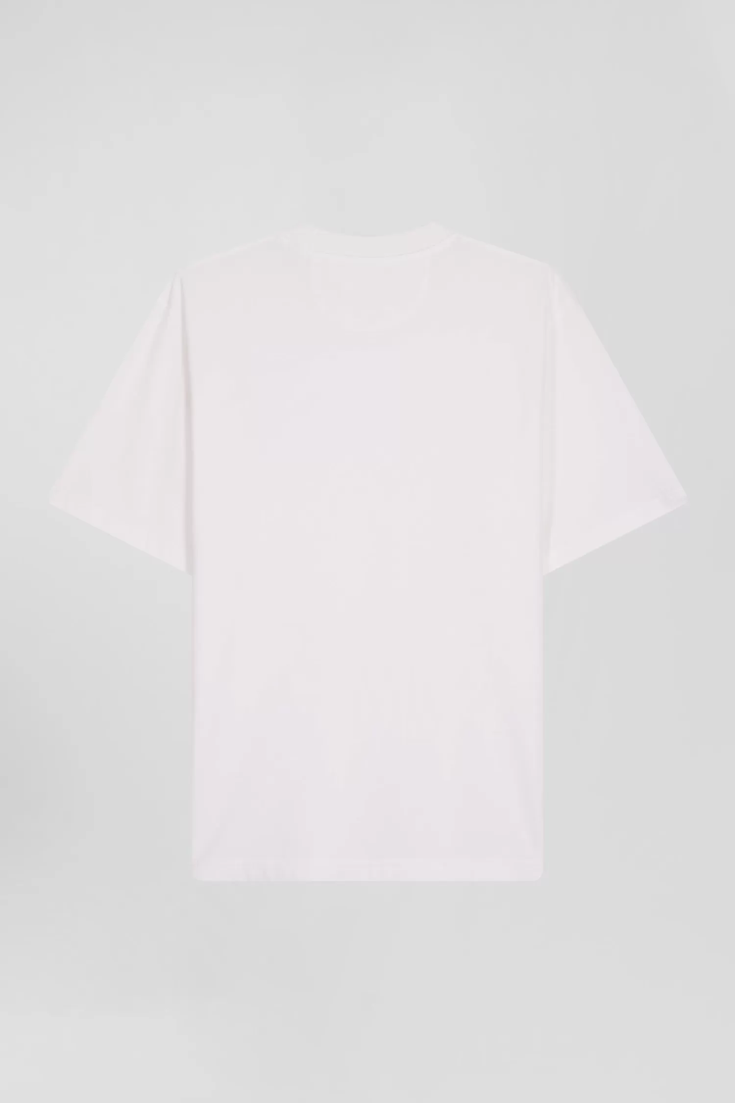 Eden Park Oversize ecru unisex short-sleeved T-shirt in overdyed cotton<Women T-shirts | T-shirts
