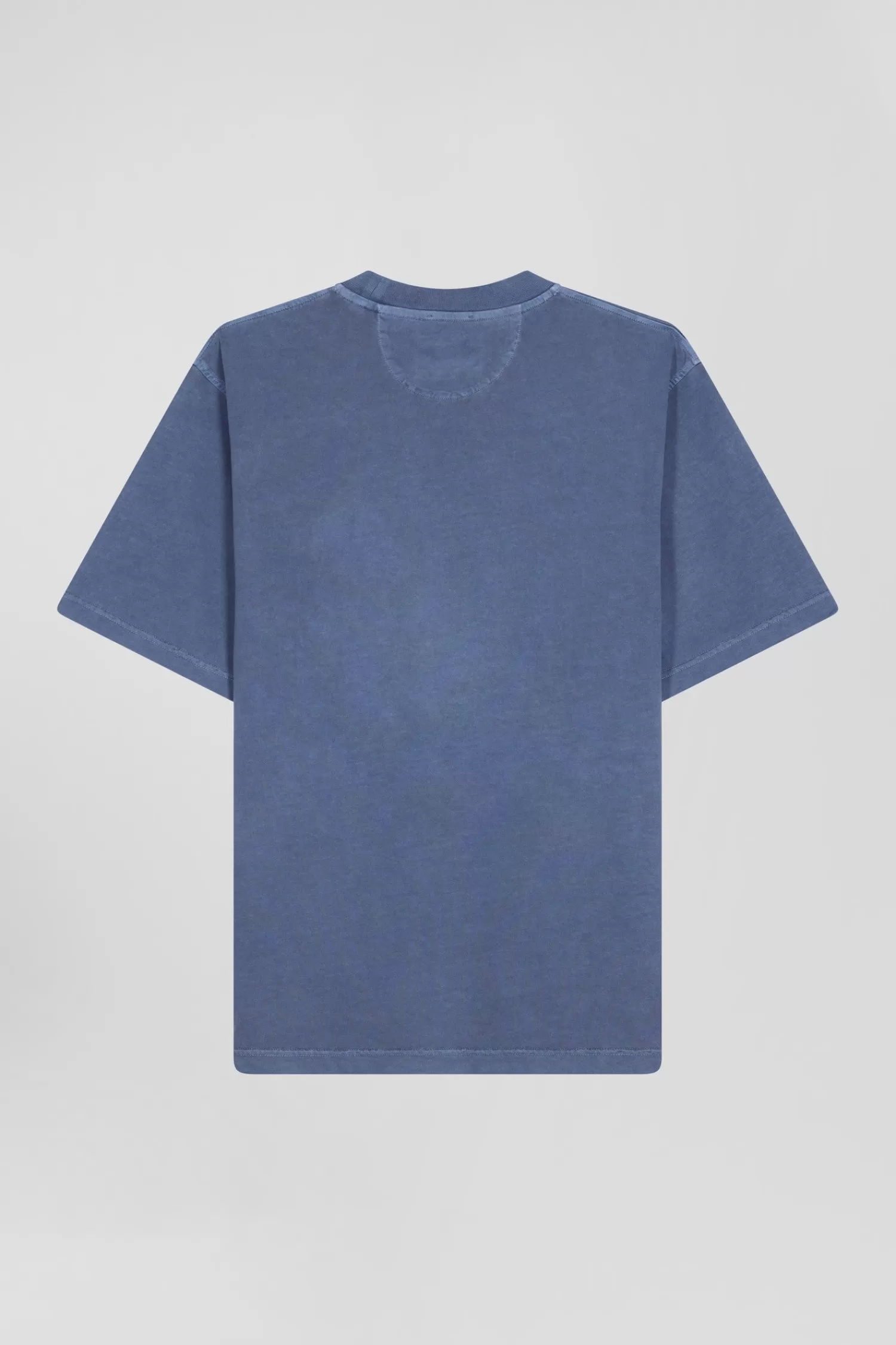 Eden Park Oversize grey unisex short-sleeved T-shirt in overdyed cotton<Women T-shirts | T-shirts