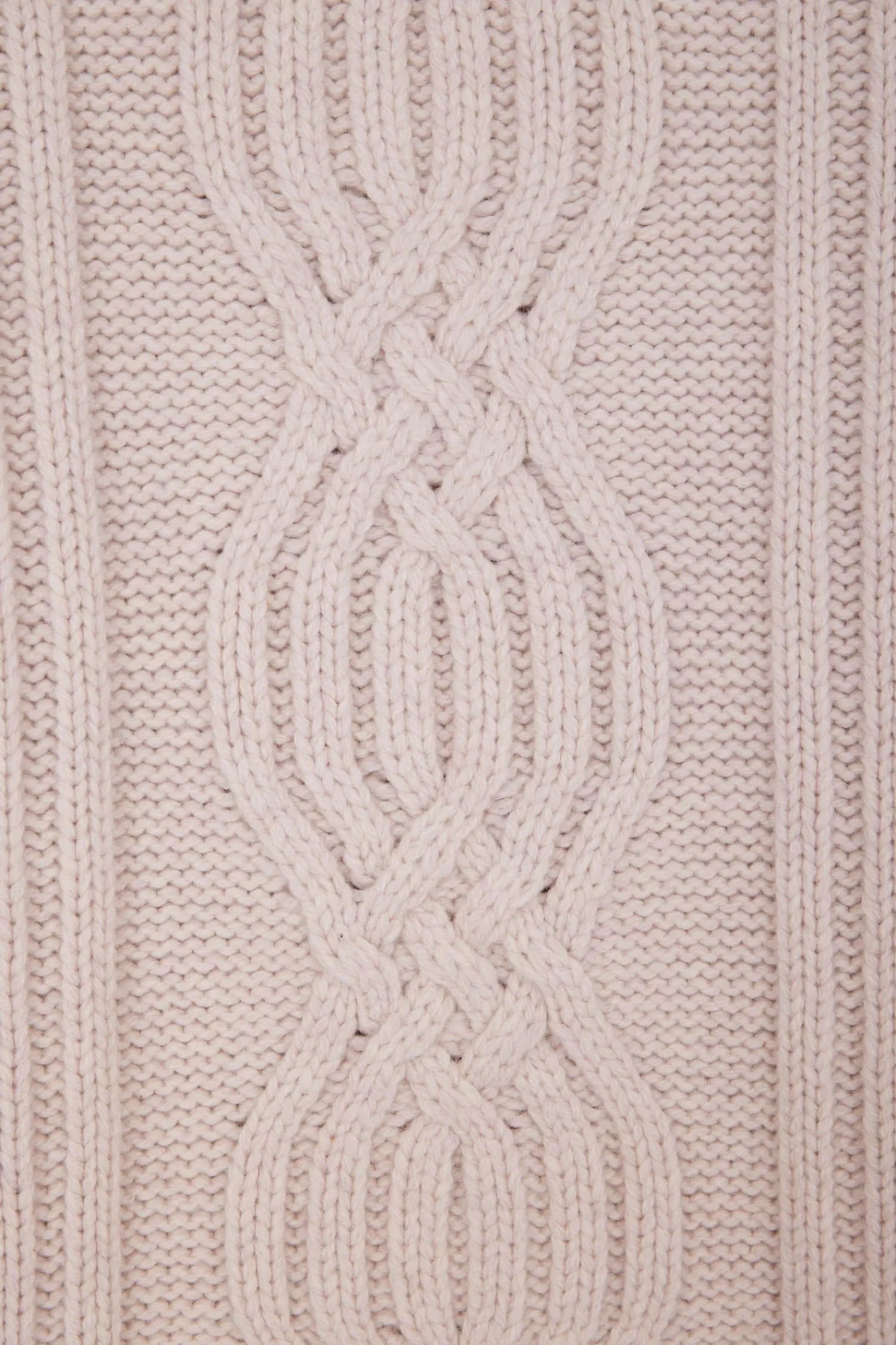 Eden Park Oversize ivory wool blend high neck jumper with bow effect<Women Sweaters