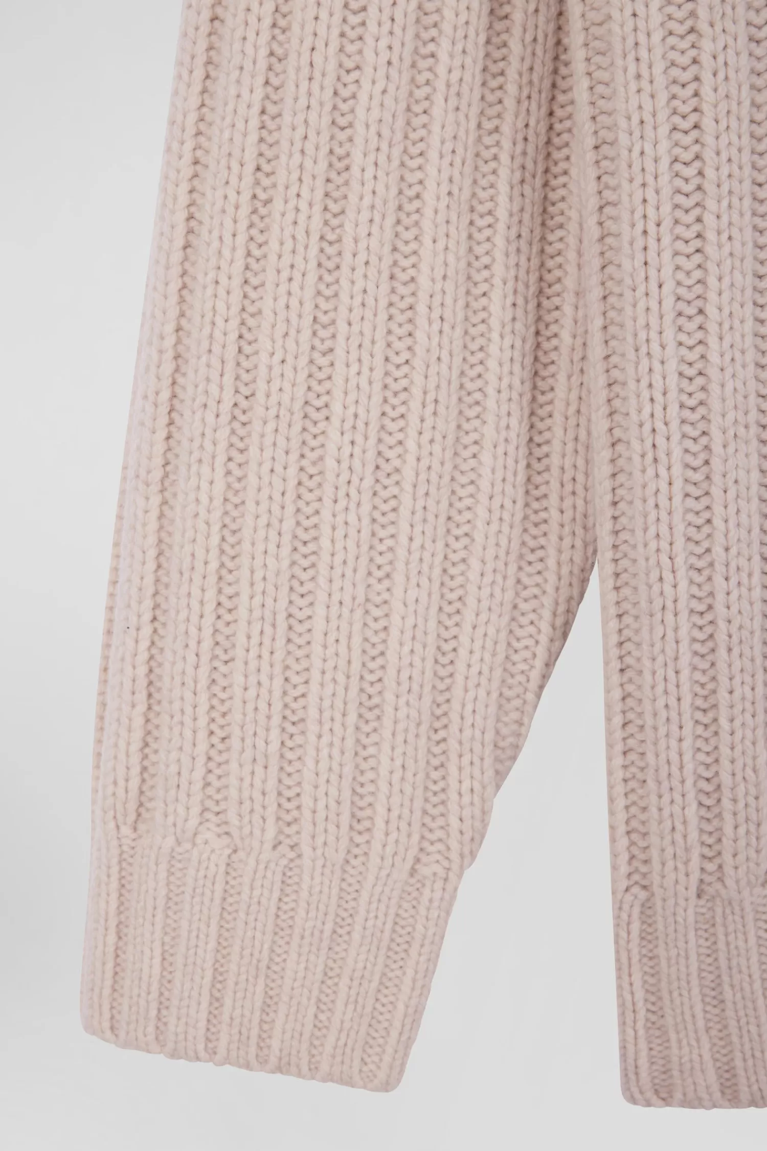 Eden Park Oversize ivory wool blend high neck jumper with bow effect<Women Sweaters