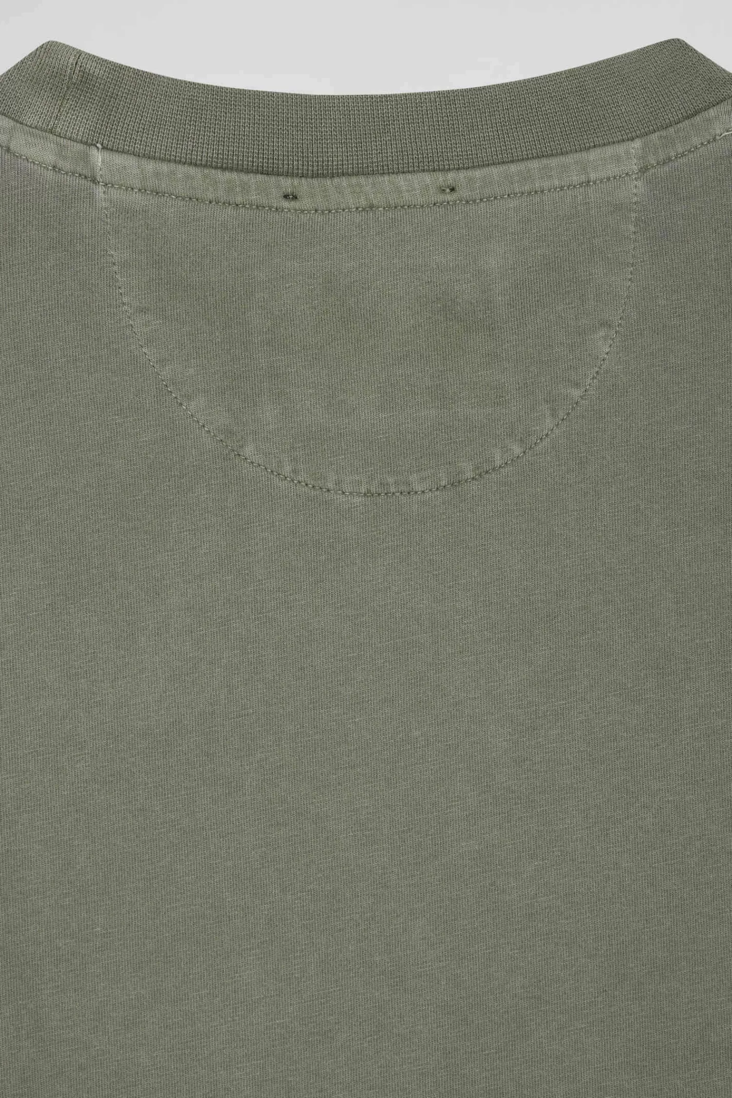 Eden Park Oversize khaki unisex short-sleeved T-shirt in overdyed cotton<Women T-shirts | T-shirts