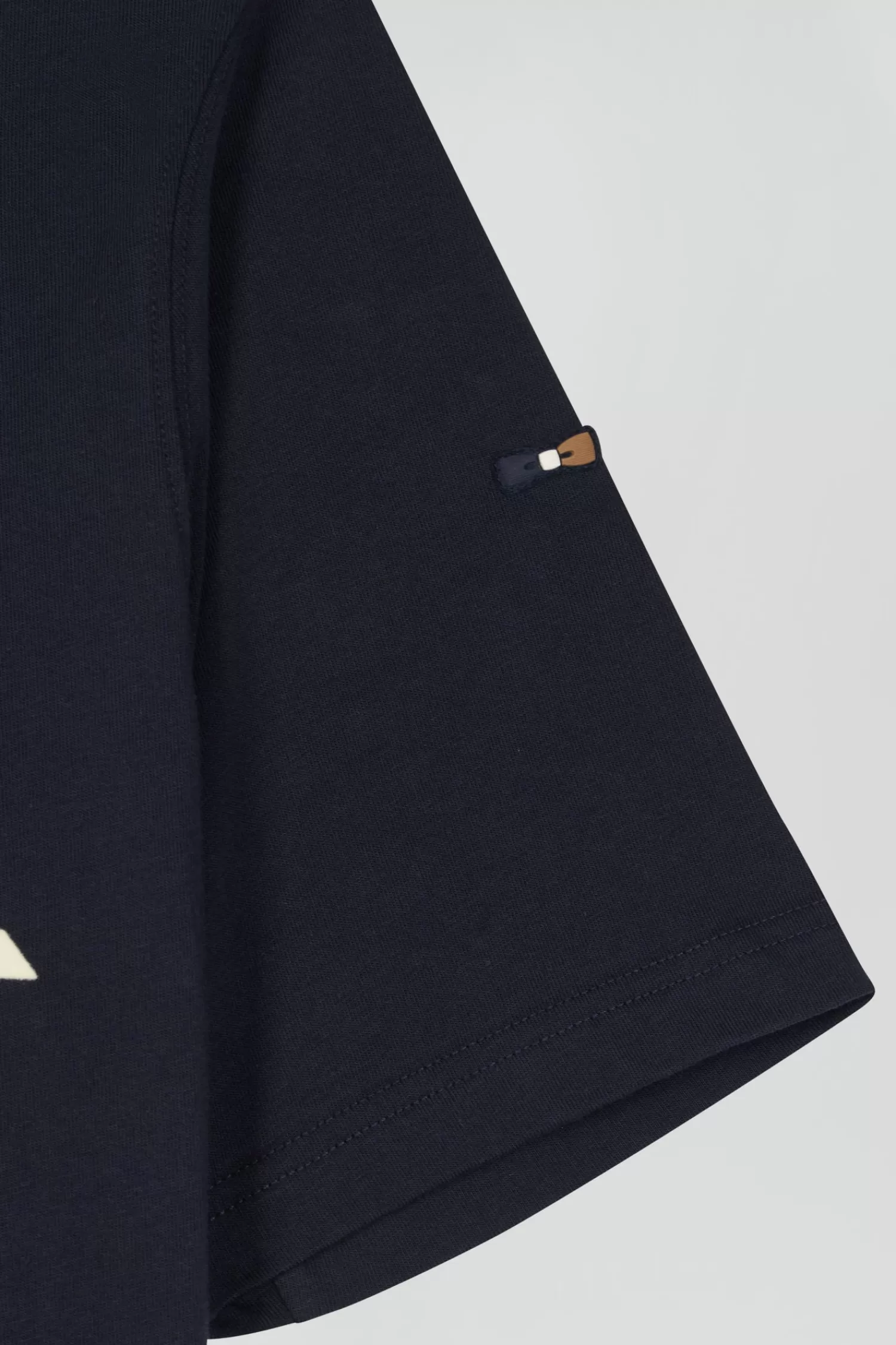 Eden Park Oversize navy short-sleeved cotton T-shirt with Rugby print< T-shirts