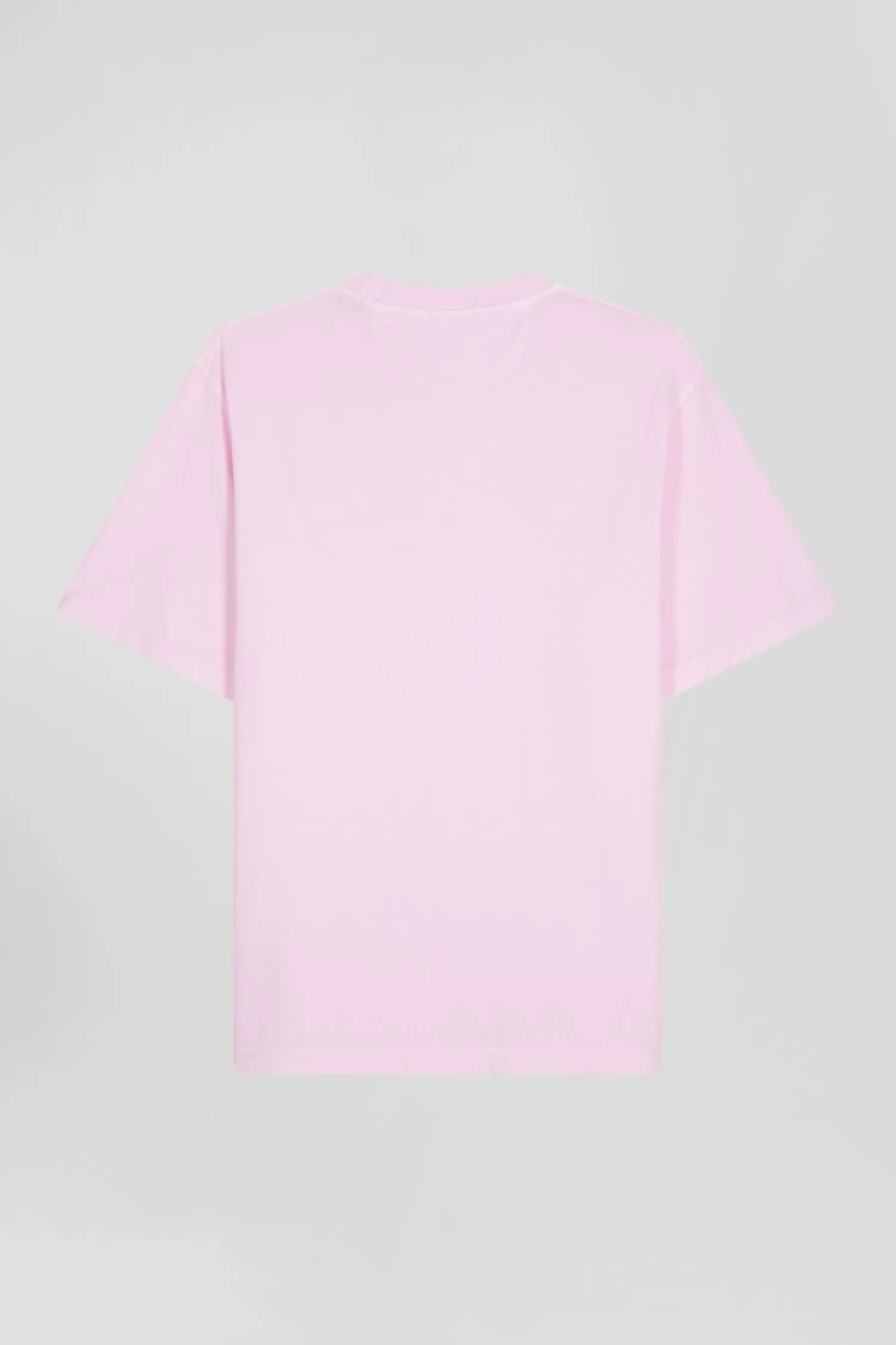 Eden Park Oversize pink unisex short-sleeved T-shirt in overdyed cotton<Women T-shirts | T-shirts