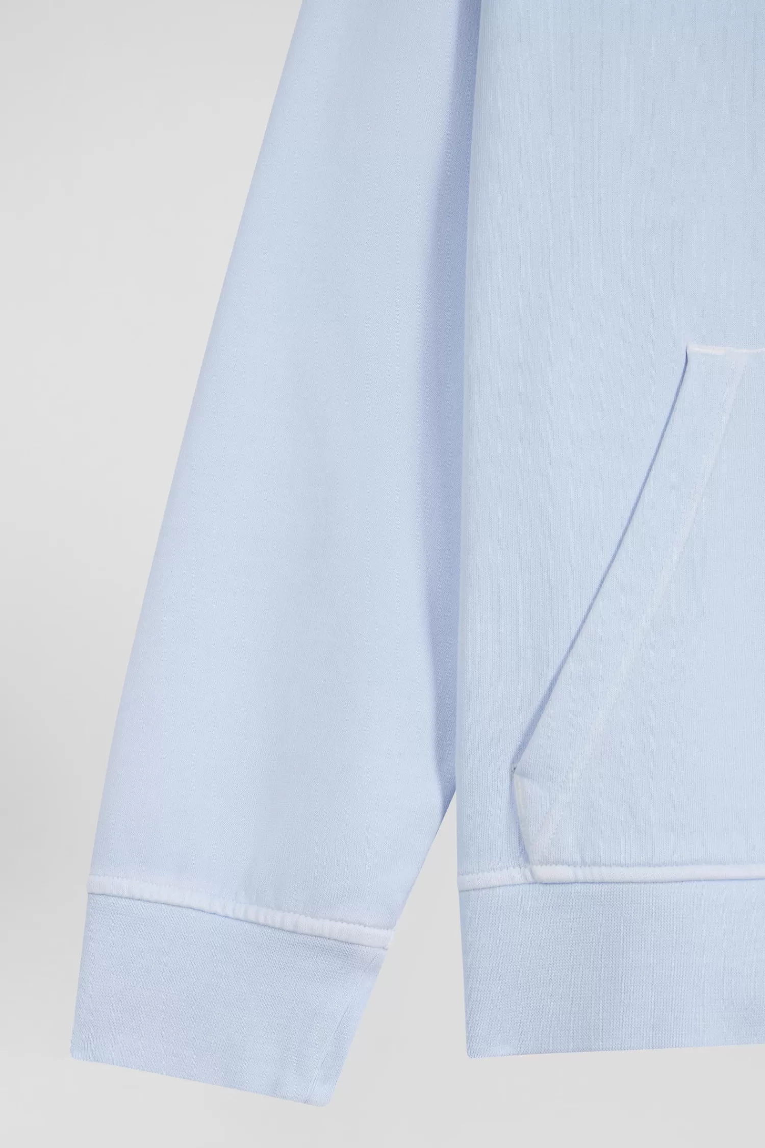 Eden Park Oversize sky blue unisex dyed cotton fleece hoodie<Women Sweatshirts | Sweatshirts