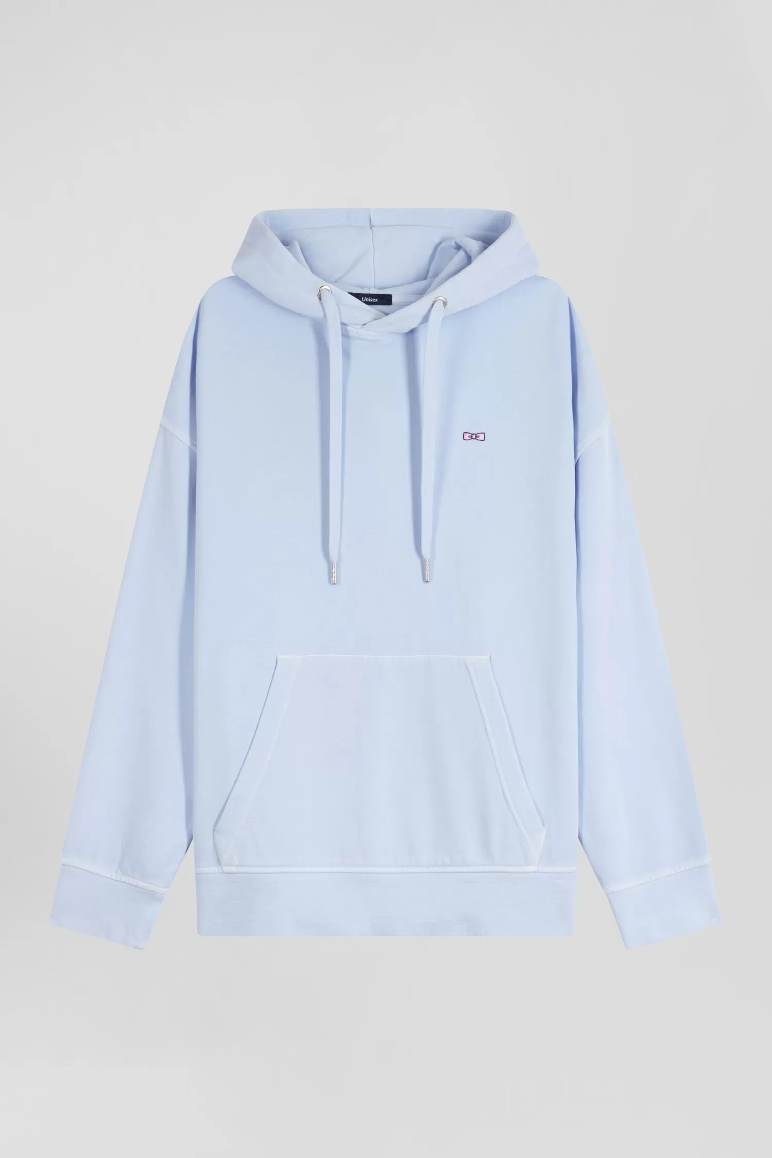 Eden Park Oversize sky blue unisex dyed cotton fleece hoodie<Women Sweatshirts | Sweatshirts