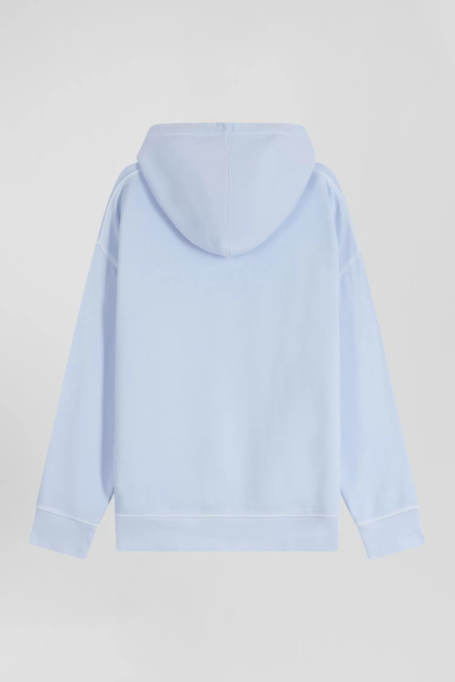 Eden Park Oversize sky blue unisex dyed cotton fleece hoodie<Women Sweatshirts | Sweatshirts