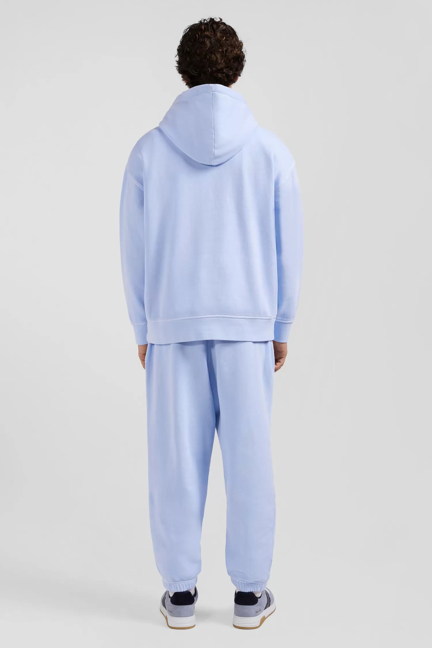 Eden Park Oversize sky blue unisex dyed cotton fleece hoodie<Women Sweatshirts | Sweatshirts