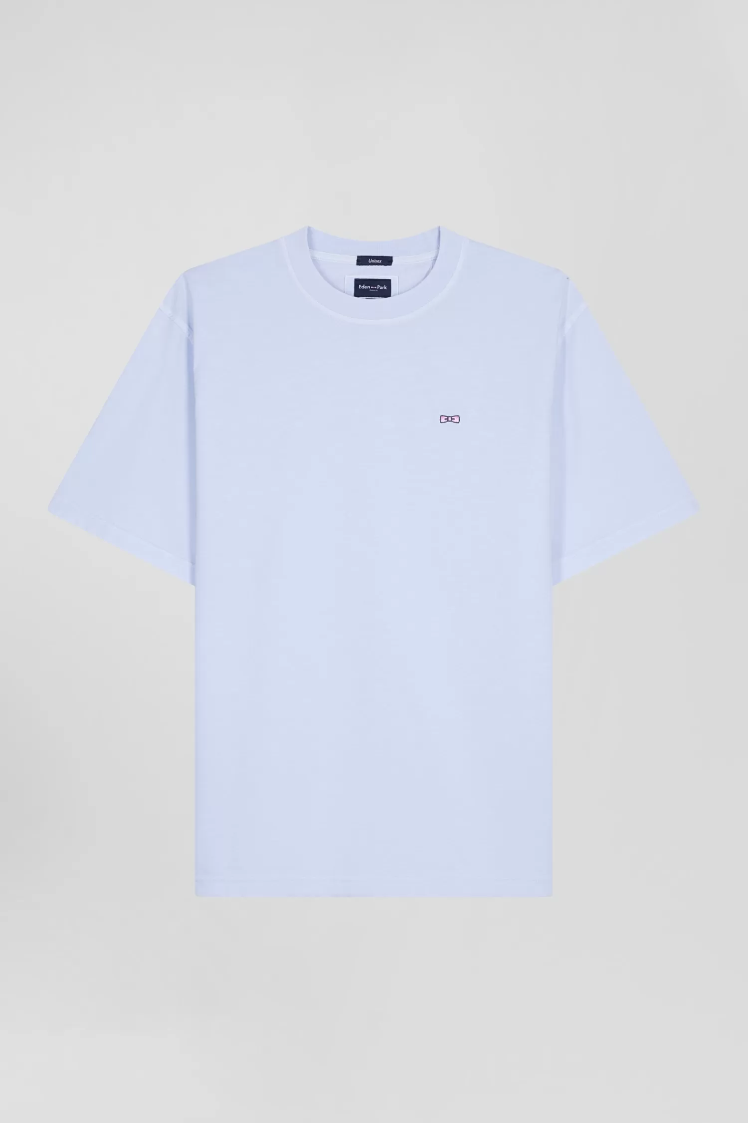 Eden Park Oversize sky blue unisex short-sleeved T-shirt in overdyed cotton<Women T-shirts | T-shirts
