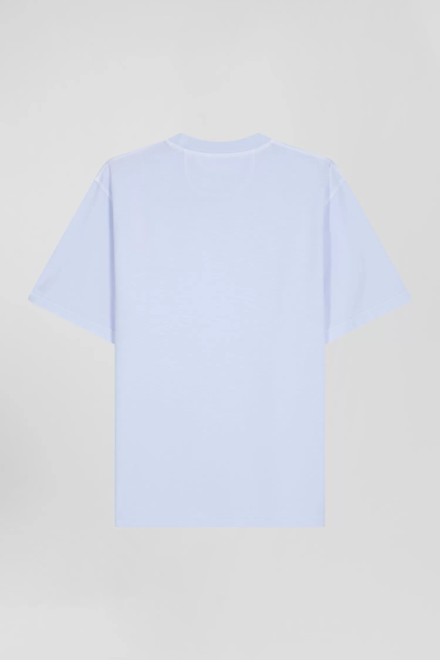 Eden Park Oversize sky blue unisex short-sleeved T-shirt in overdyed cotton<Women T-shirts | T-shirts
