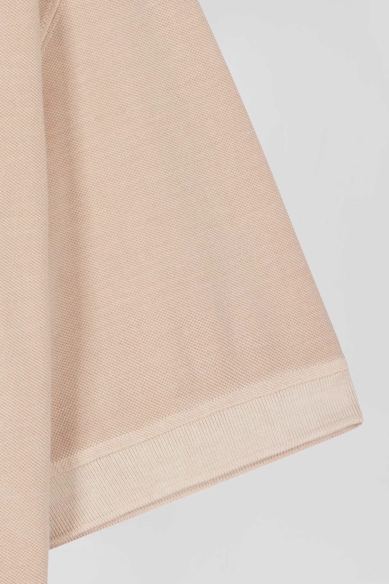Eden Park Oversized beige unisex short-sleeved cotton piqué polo shirt<Women Polos | Polos