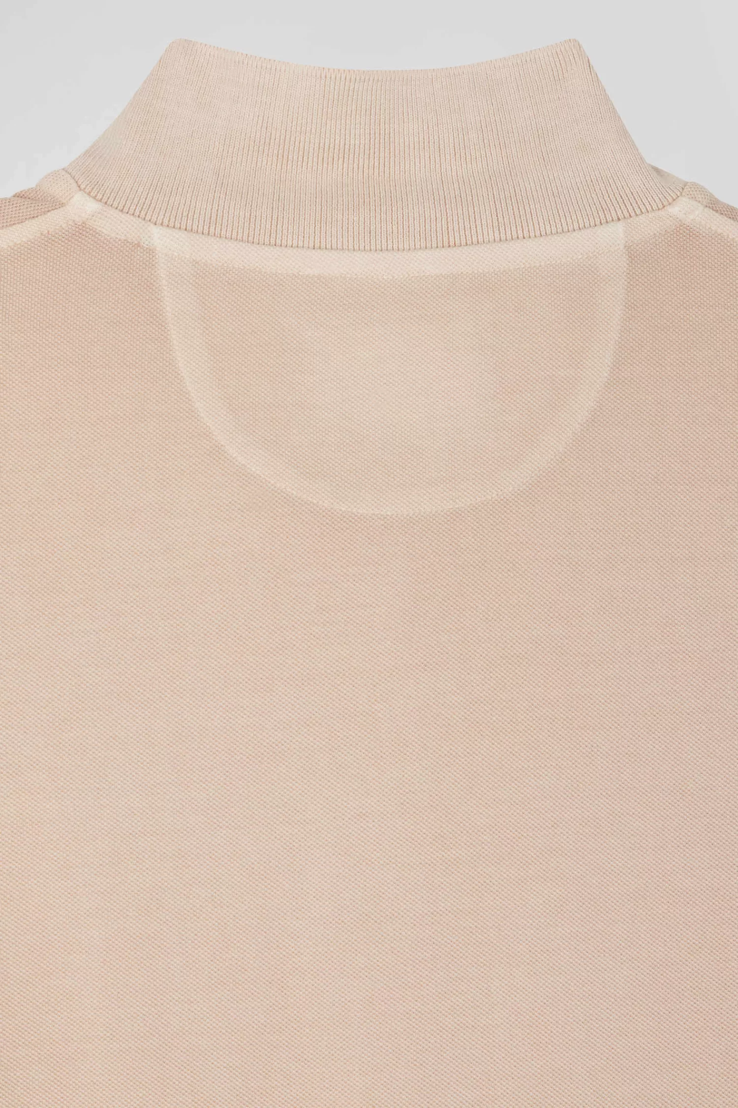Eden Park Oversized beige unisex short-sleeved cotton piqué polo shirt<Women Polos | Polos