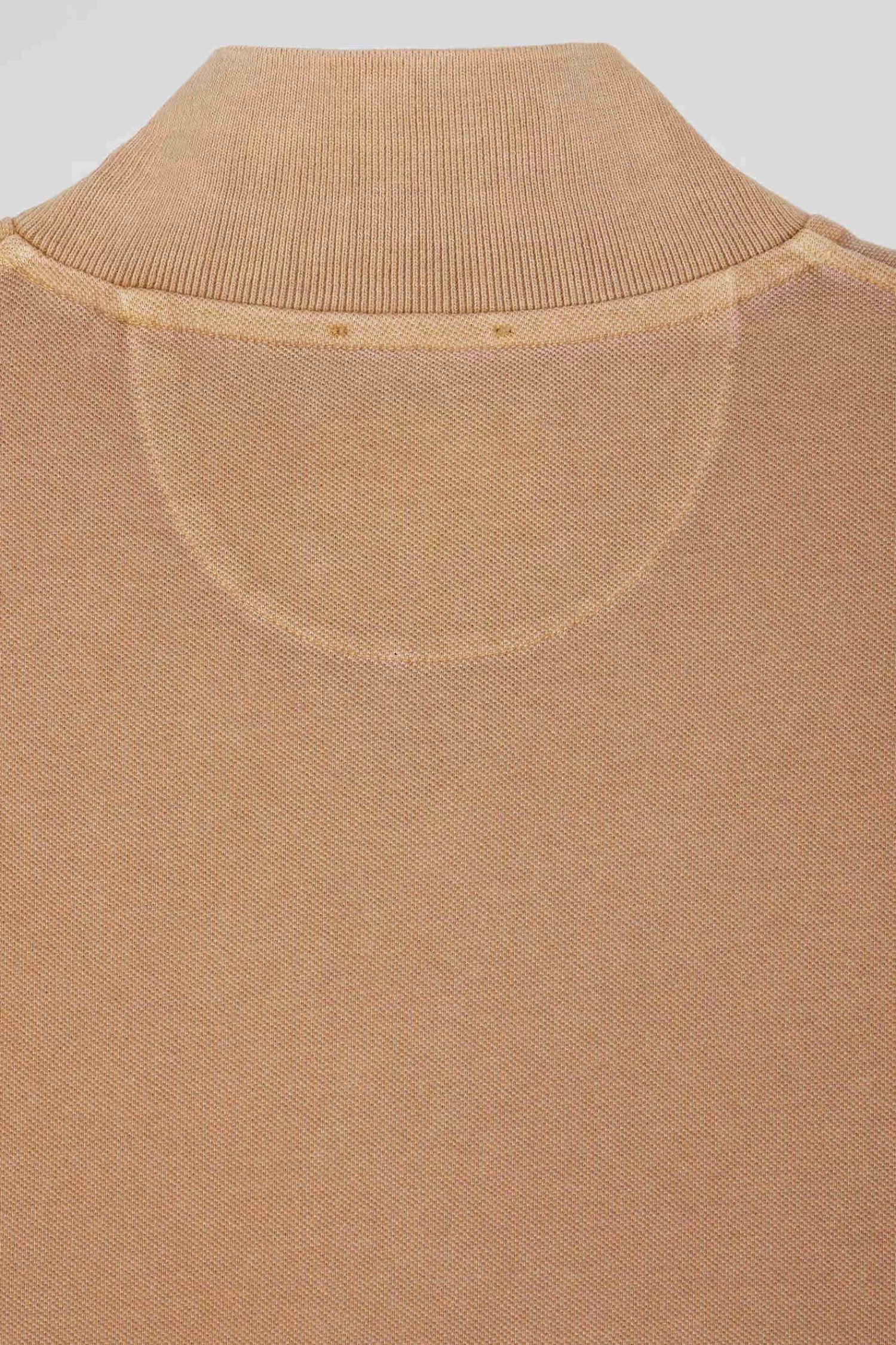 Eden Park Oversized camel unisex short-sleeved cotton piqué polo shirt<Women Polos | Polos
