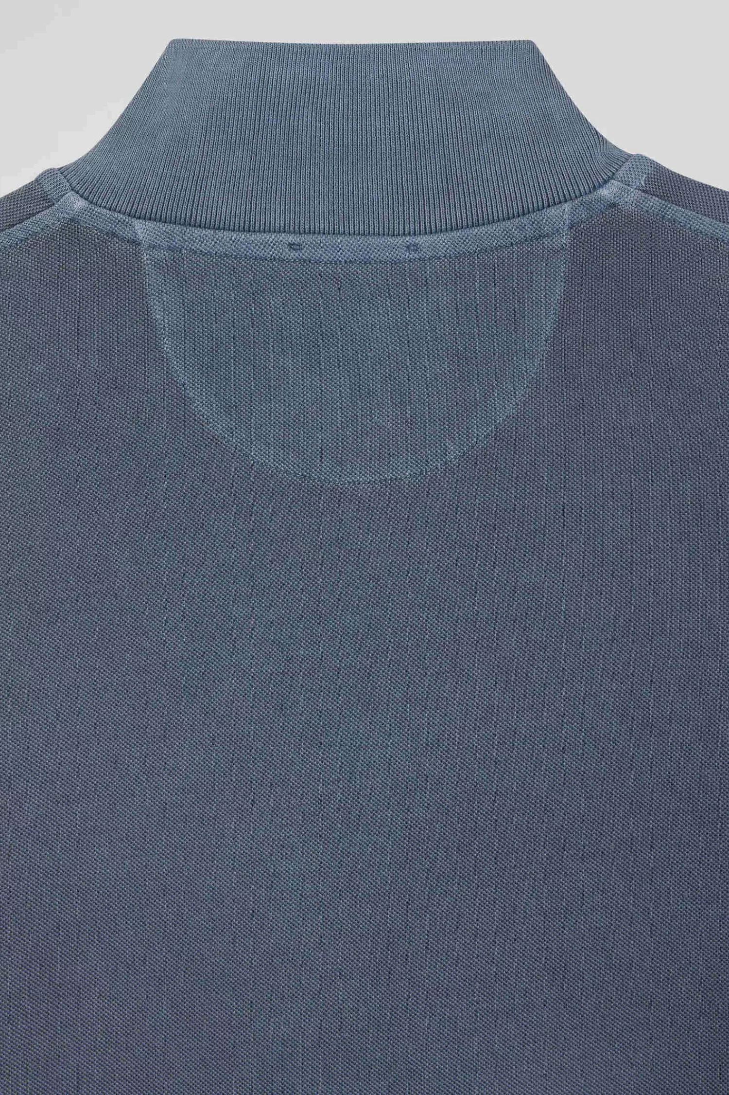 Eden Park Oversized grey unisex short-sleeved cotton piqué polo shirt<Women Polos | Polos