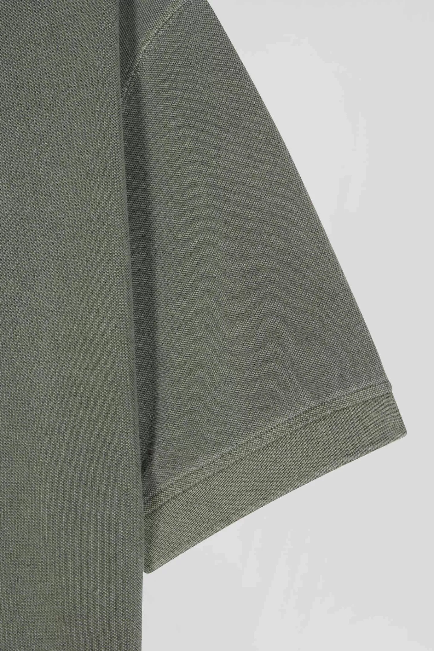 Eden Park Oversized khaki unisex short-sleeved cotton piqué polo shirt<Women Polos | Polos