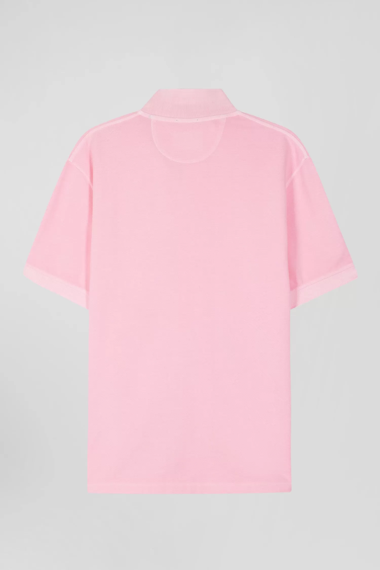 Eden Park Oversized pink unisex short-sleeved cotton piqué polo shirt<Women Polos | Polos