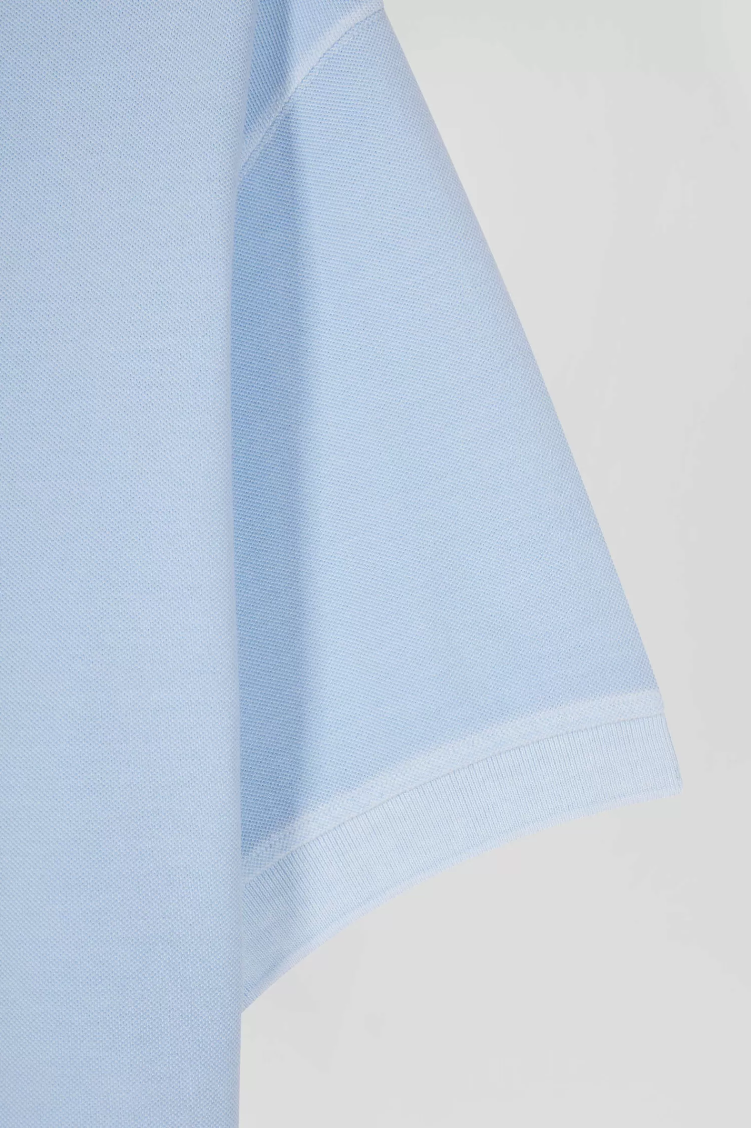 Eden Park Oversized sky blue unisex short-sleeved cotton piqué polo shirt<Women Polos | Polos