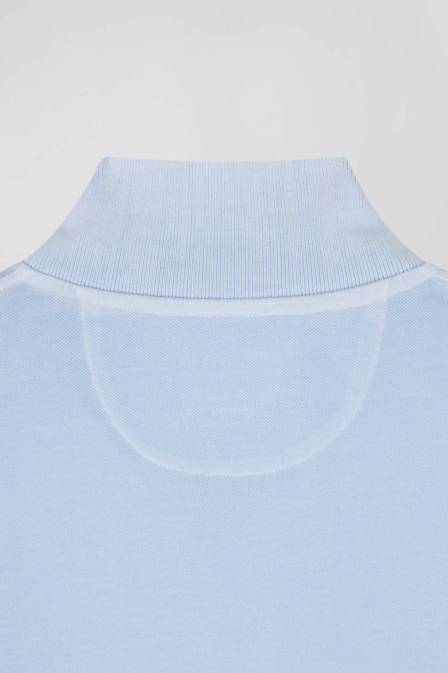 Eden Park Oversized sky blue unisex short-sleeved cotton piqué polo shirt<Women Polos | Polos
