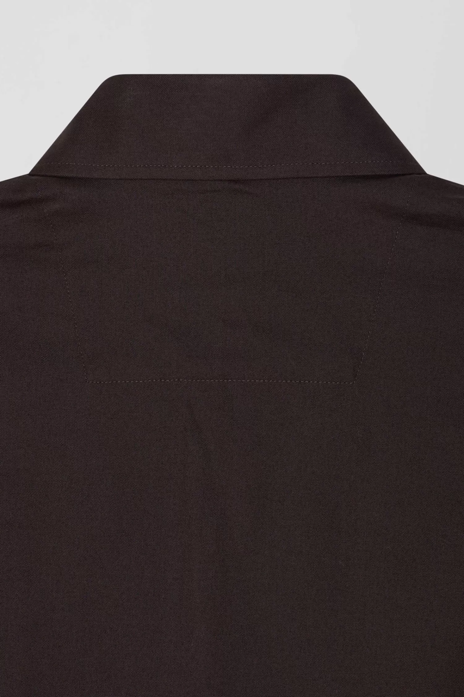 Eden Park Regular brown oxford cotton shirt with striped bow tie detail< Shirts