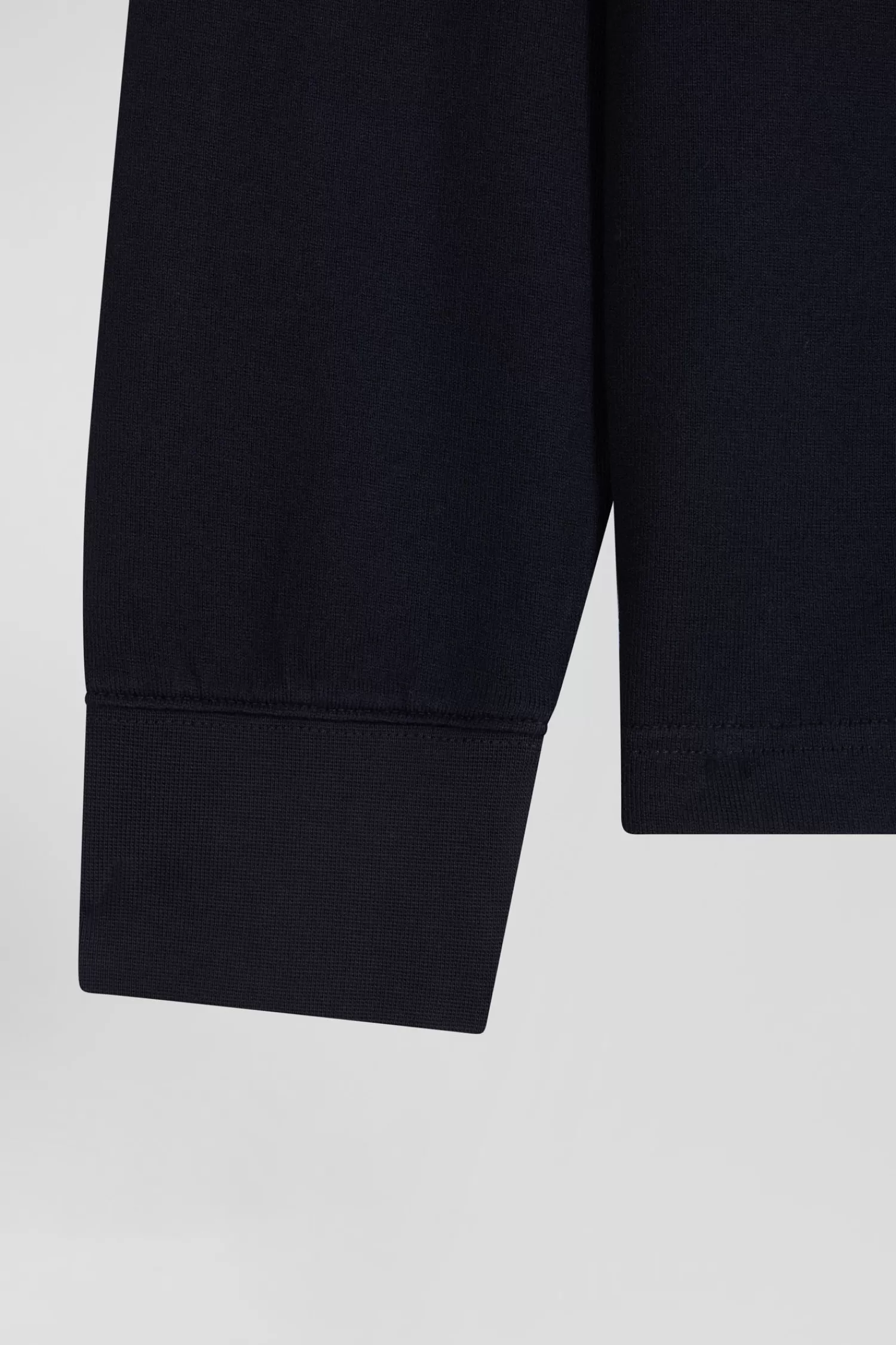 Eden Park Regular long-sleeved cotton rugby shirt with navy and pink stripes< Rugby Shirts