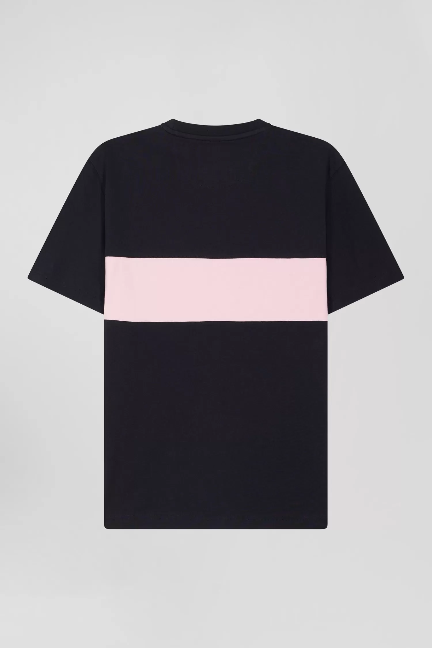 Eden Park Regular navy and pink bicolor short-sleeved cotton T-shirt< T-shirts