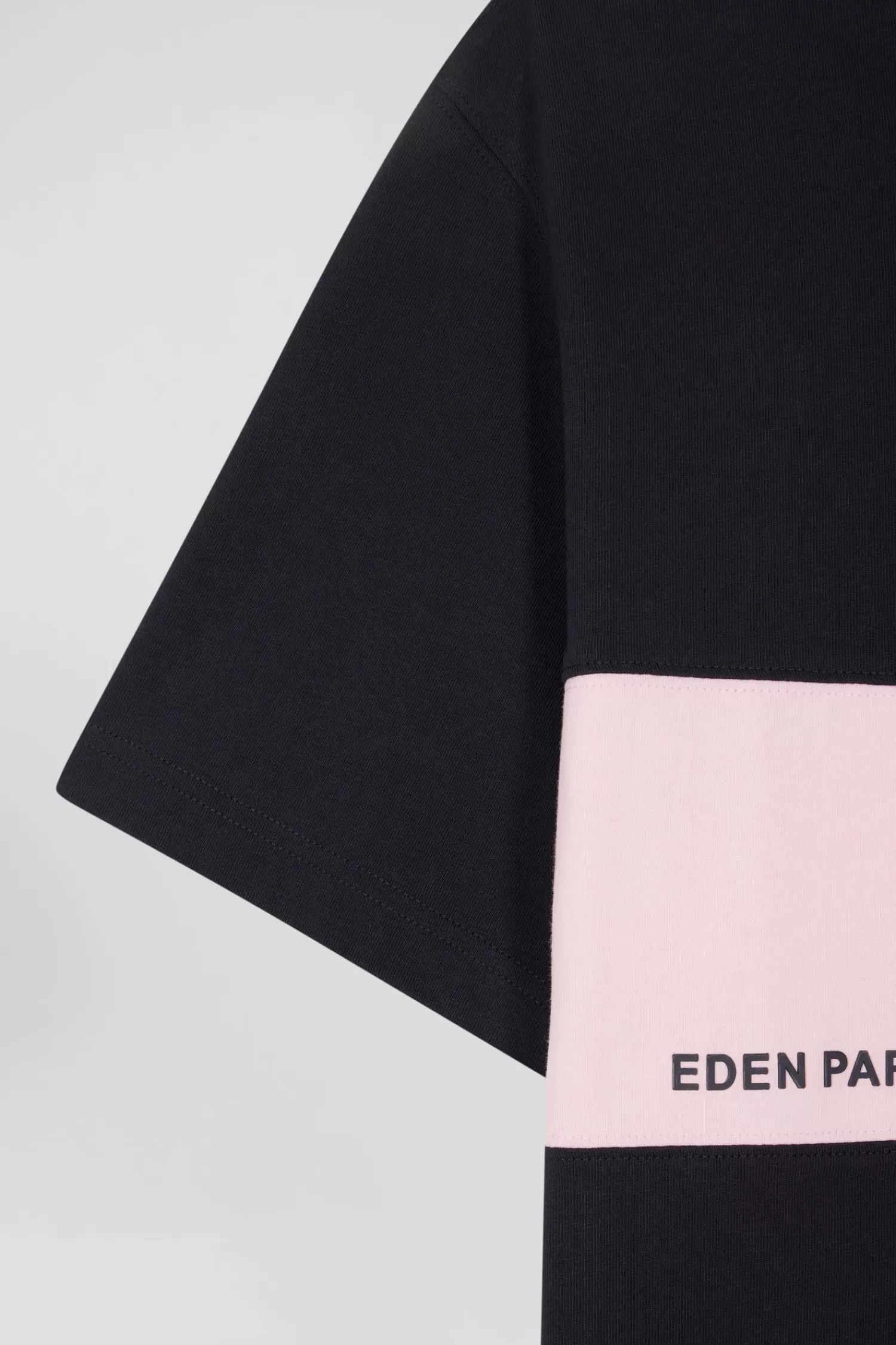 Eden Park Regular navy and pink bicolor short-sleeved cotton T-shirt< T-shirts