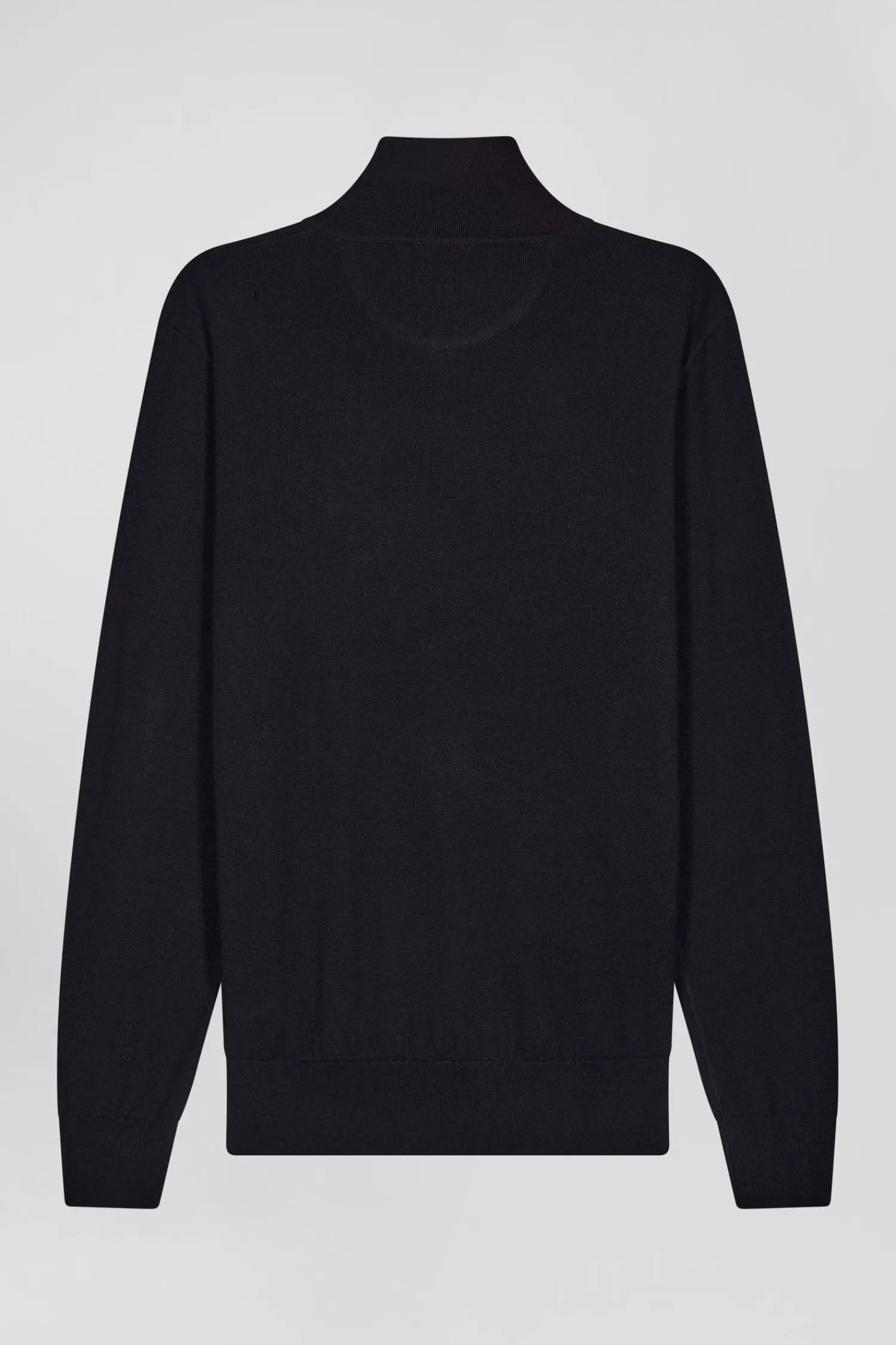 Eden Park Regular navy blue wool jersey jumper with rugby shirt collar< Sweaters