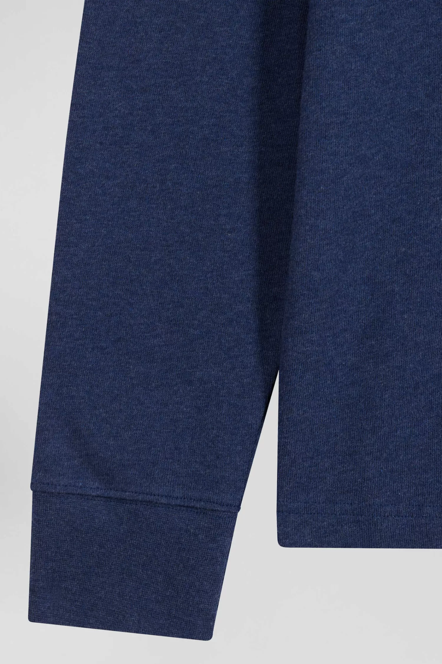 Eden Park Regular navy long-sleeved cotton rugby shirt with bow tie details< Rugby Shirts