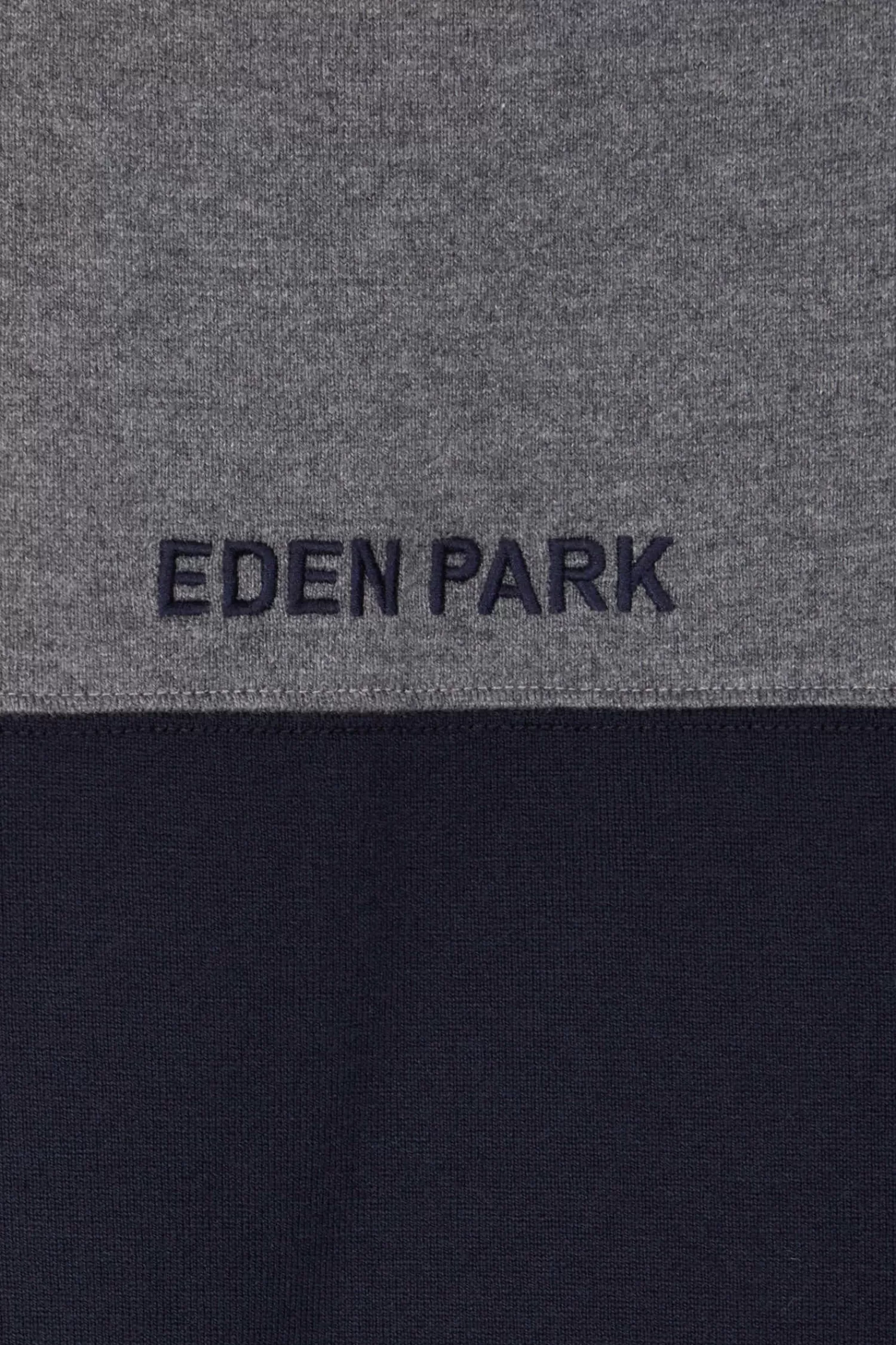 Eden Park Regular navy long-sleeved cotton rugby shirt with sleeve N°10 embroidery< Rugby Shirts