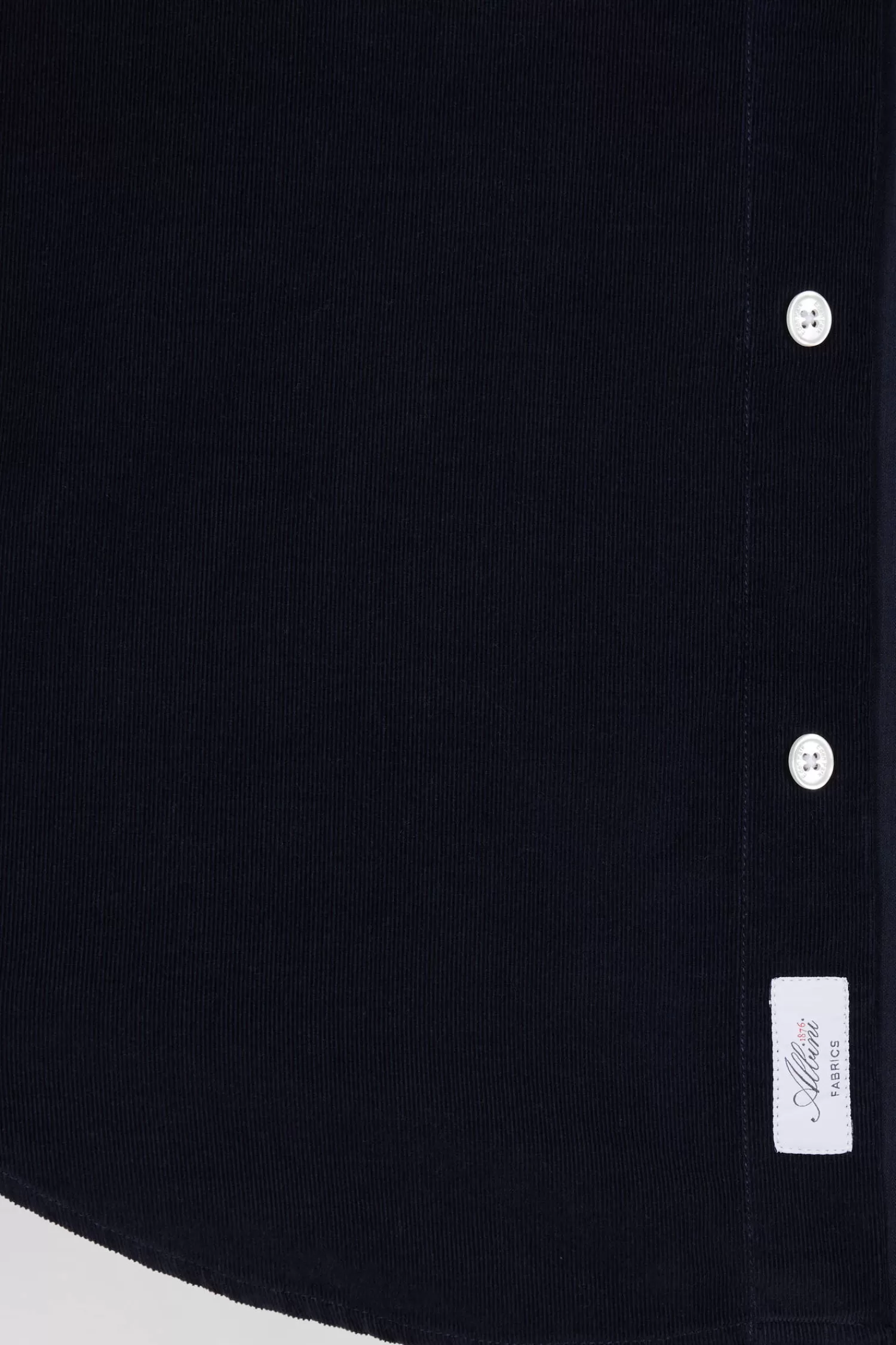 Eden Park Regular plain navy blue cotton shirt with button-down collar and chest pocket< Shirts
