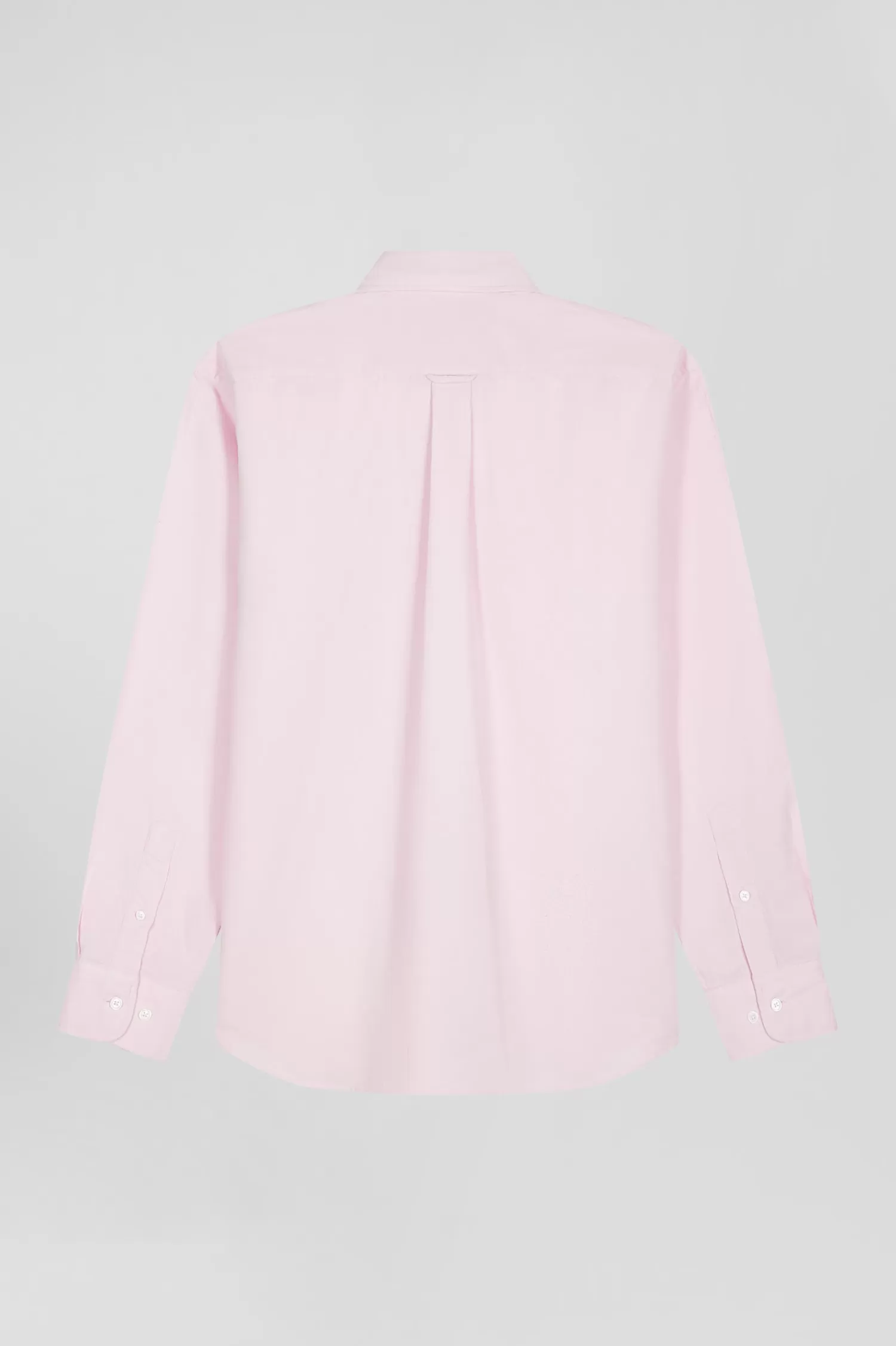 Eden Park Regular plain pink cotton shirt with button-down collar and chest pocket< Shirts