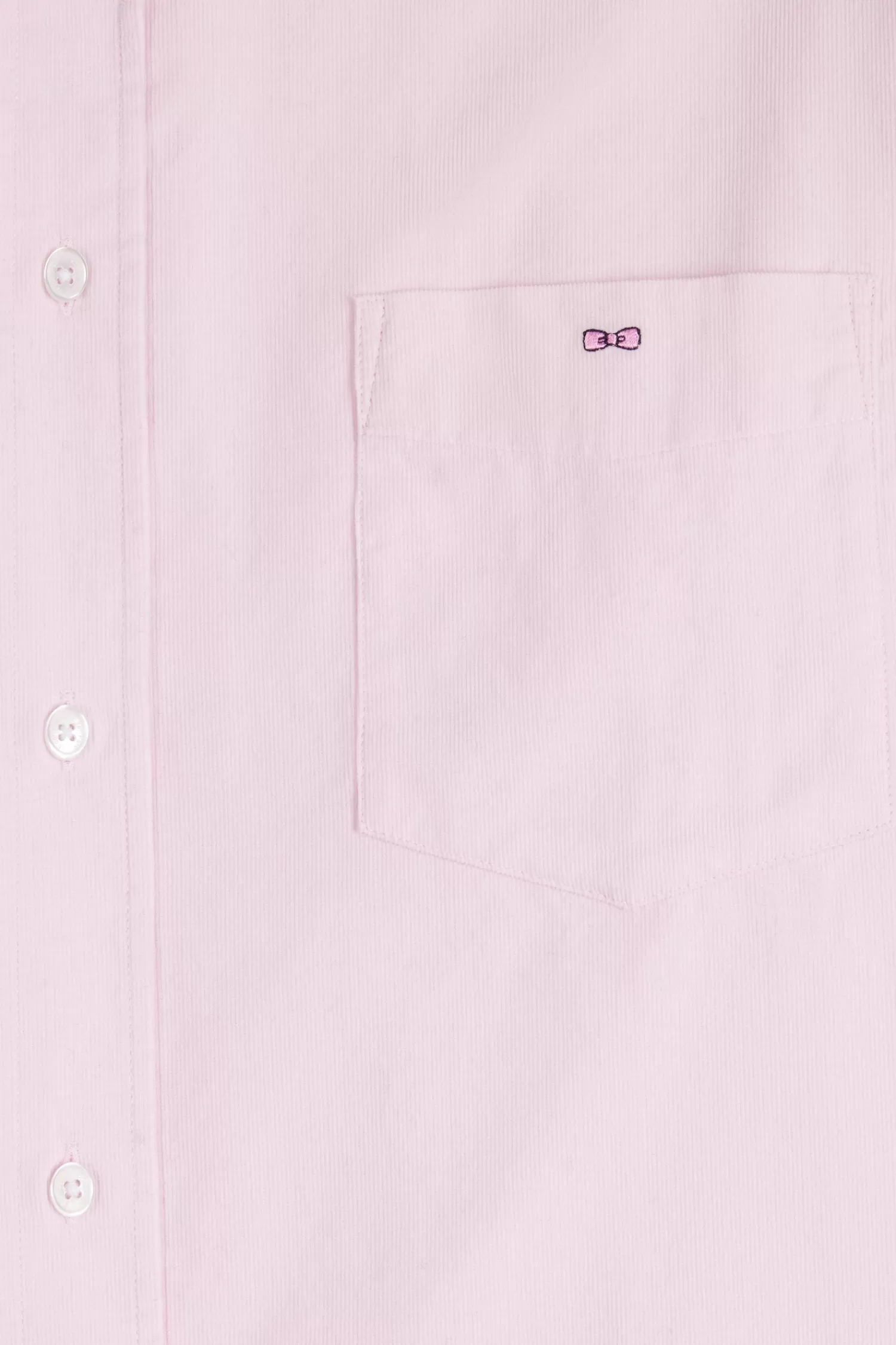 Eden Park Regular plain pink cotton shirt with button-down collar and chest pocket< Shirts