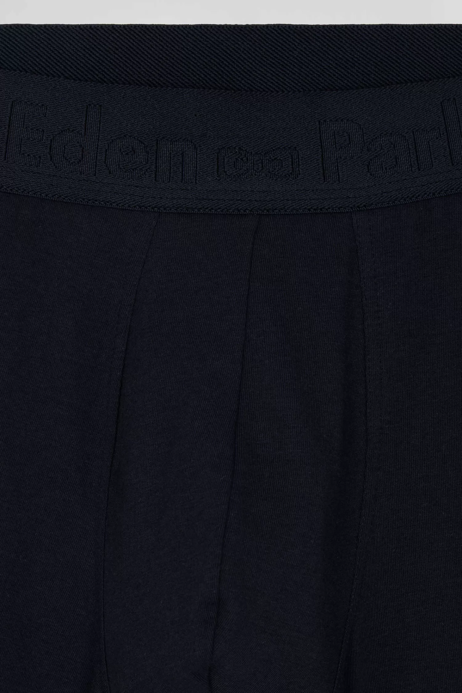 Eden Park Set of 2 anthracite grey striped and solid stretch cotton boxers< Underwear