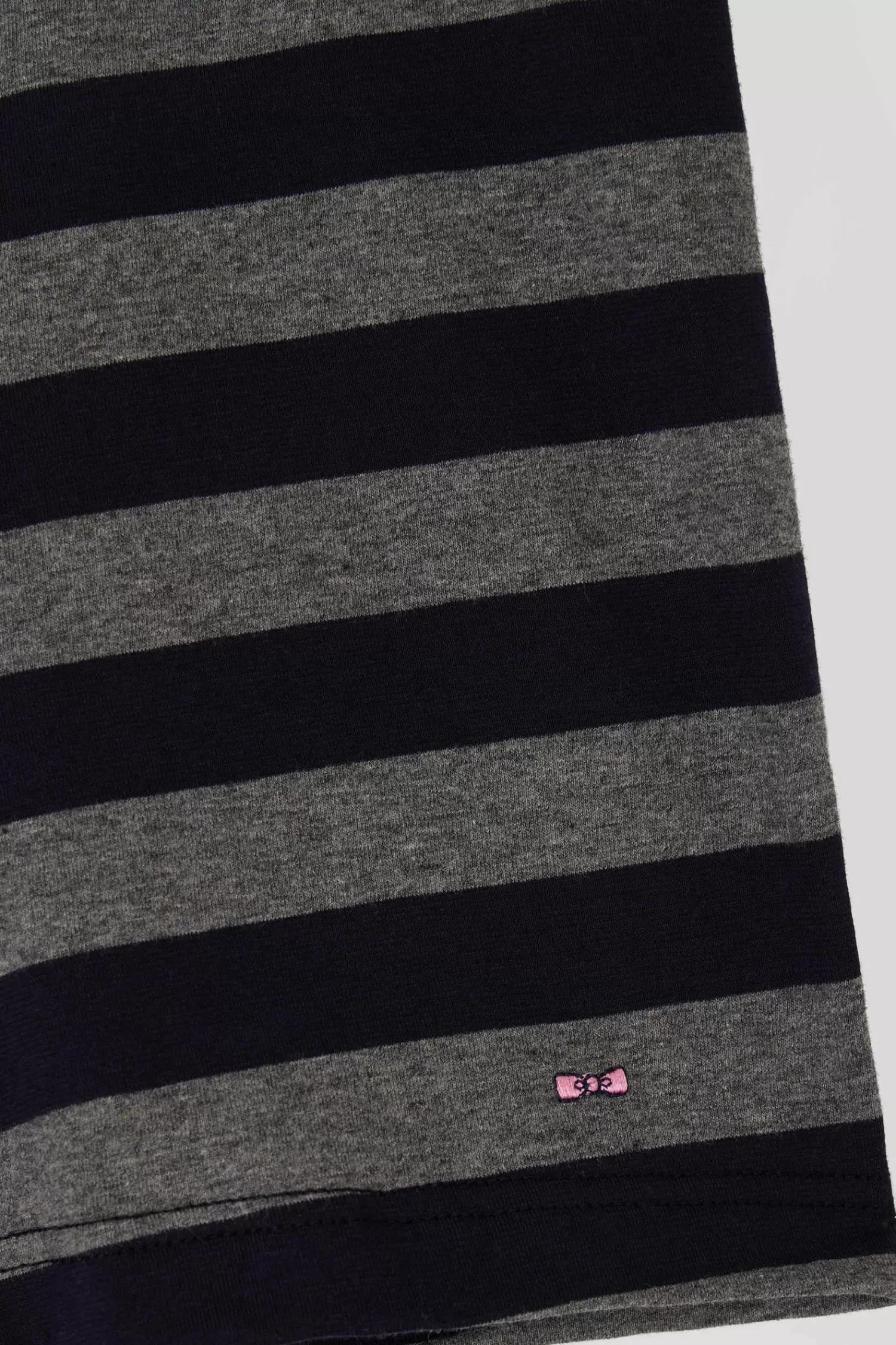 Eden Park Set of 2 anthracite grey striped and solid stretch cotton boxers< Underwear