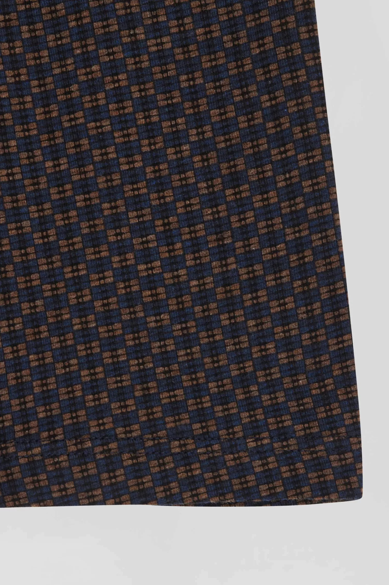 Eden Park Set of 2 brown stretch cotton boxers with graphic micro patterns< Underwear