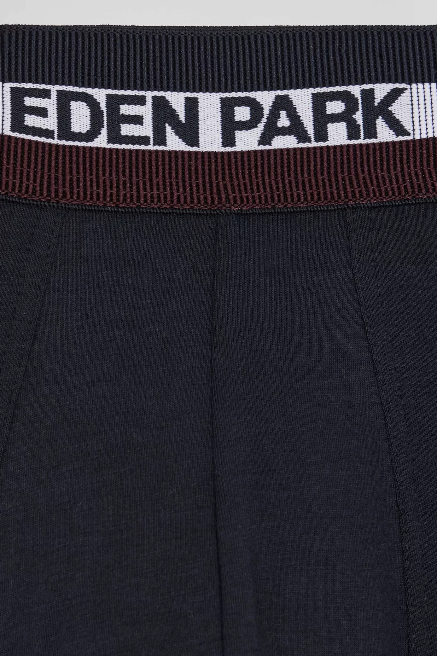 Eden Park Set of 2 camel stretch cotton boxers with tricolor waistband< Underwear