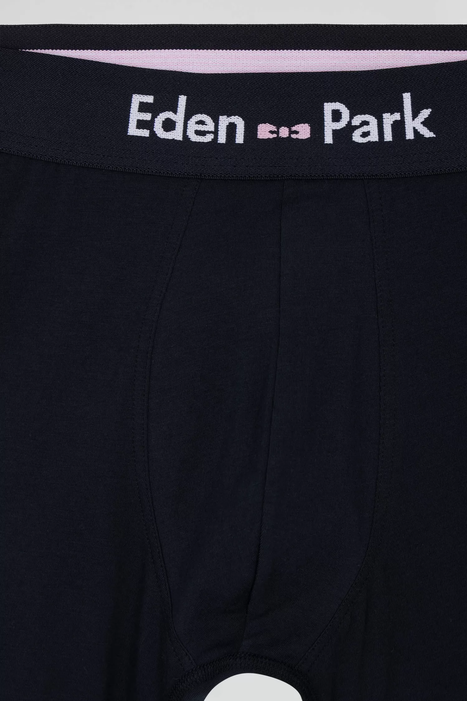 Eden Park Set of 2 dark blue solid and micro pattern stretch cotton boxers< Underwear