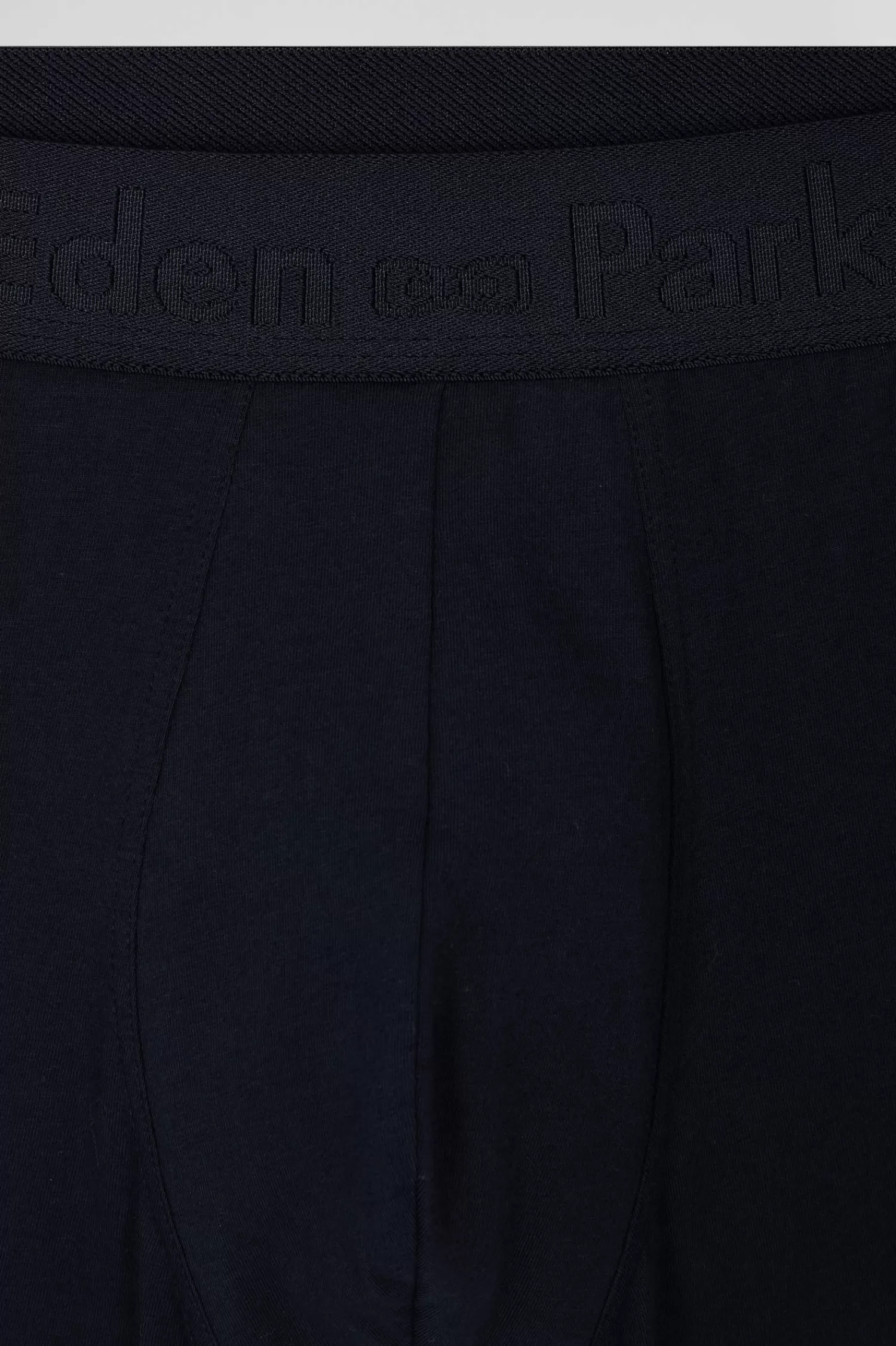 Eden Park Set of 2 dark blue striped and solid stretch cotton boxers< Underwear