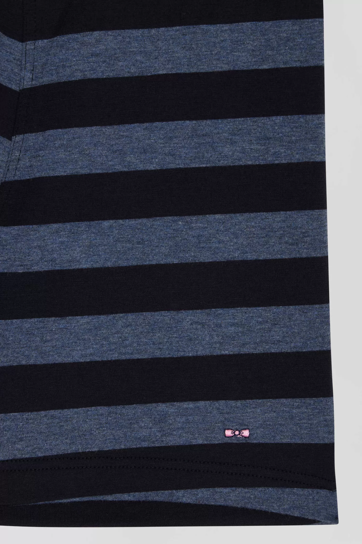 Eden Park Set of 2 dark blue striped and solid stretch cotton boxers< Underwear