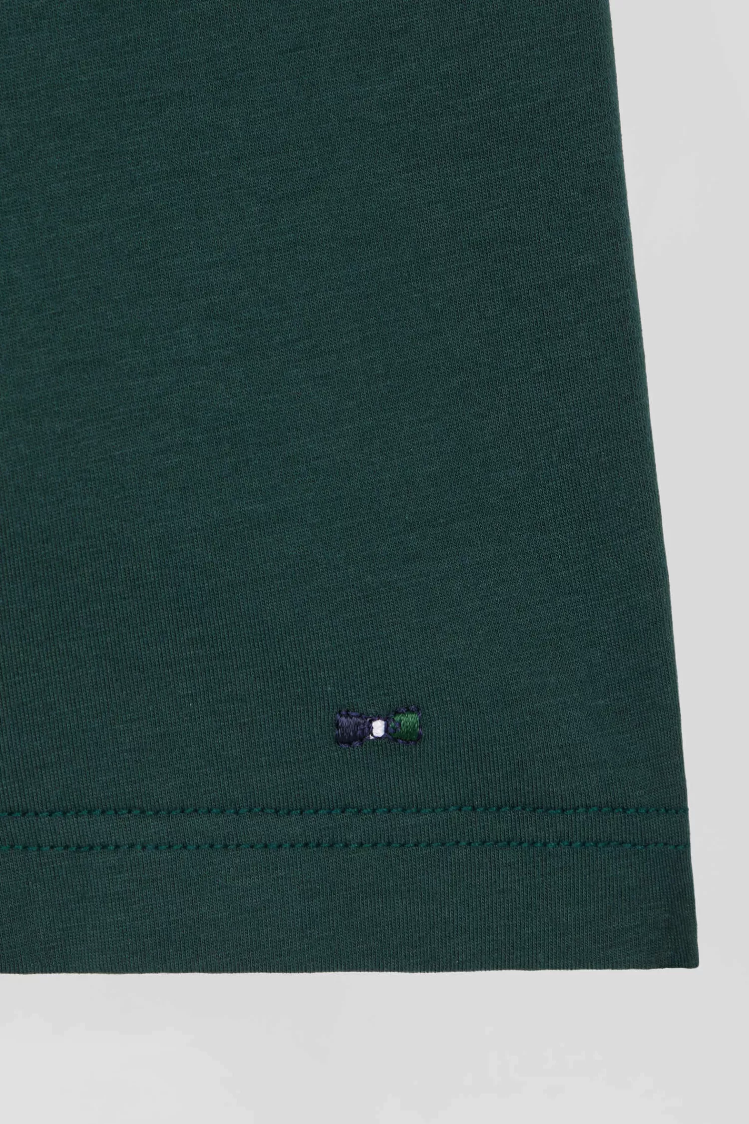 Eden Park Set of 2 green stretch cotton boxers with tricolor waistband< Underwear